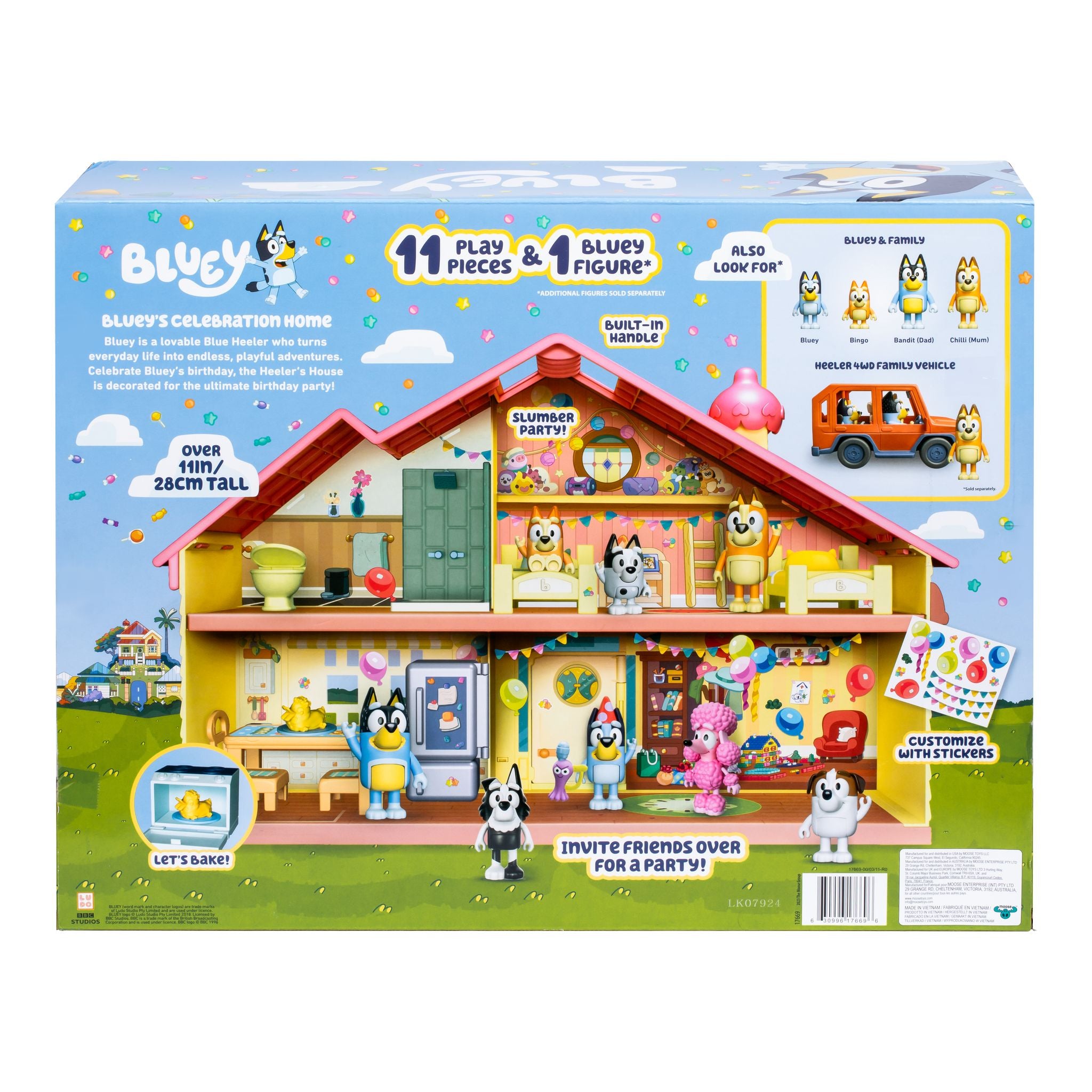 Bluey Series 11 Bluey's Birthday Celebration Home Playset