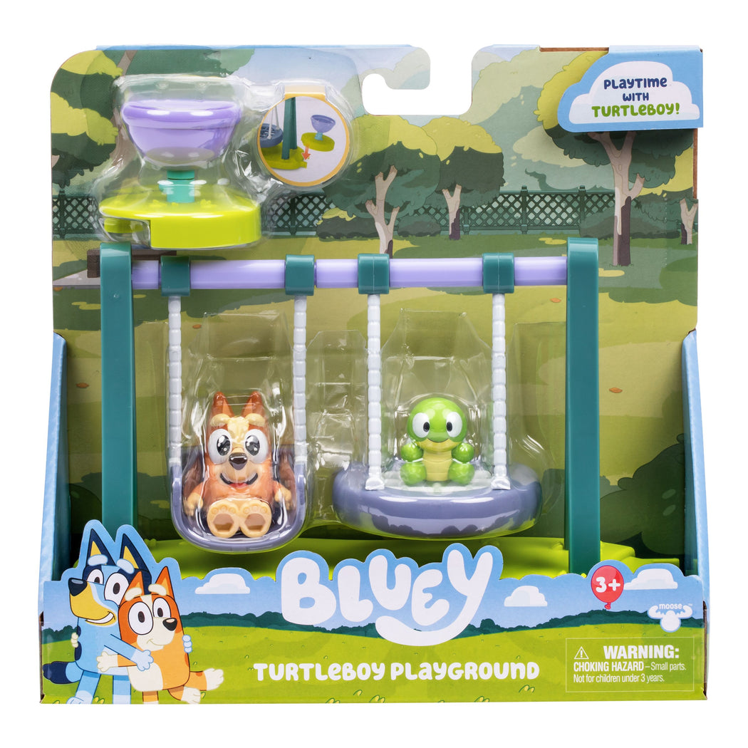 Bluey Let's Play Chef Mini Playset Turtle Boy Playground - 1