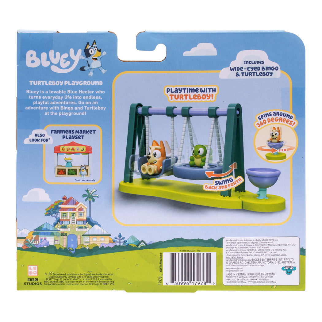 Bluey Let's Play Chef Mini Playset Turtle Boy Playground - 2