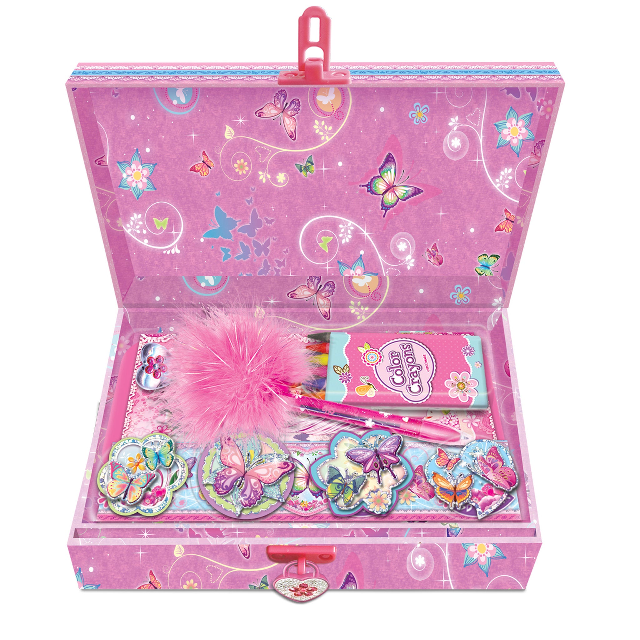 Butterfly Trinket Box With Lock