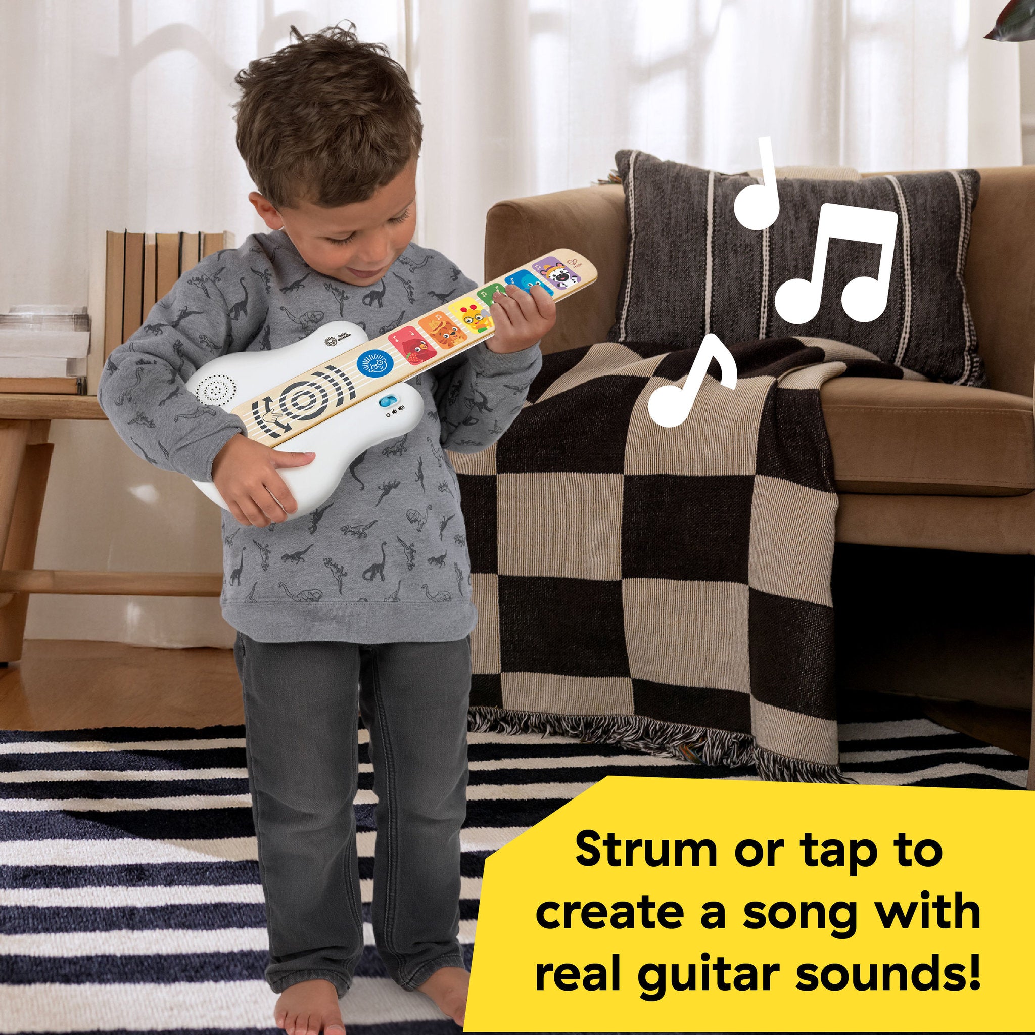 Baby Einstein Hape Rock & Strum Magic Touch Guitar Toy