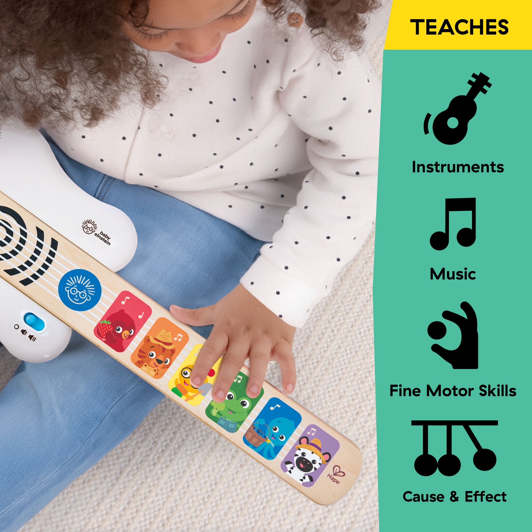 Baby Einstein Hape Rock & Strum Magic Touch Guitar Toy