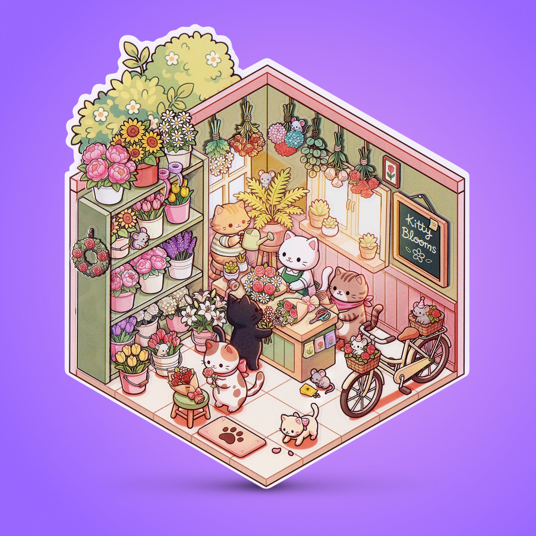 Sticker Therapy: Kawaii Kitties Assorted Styles