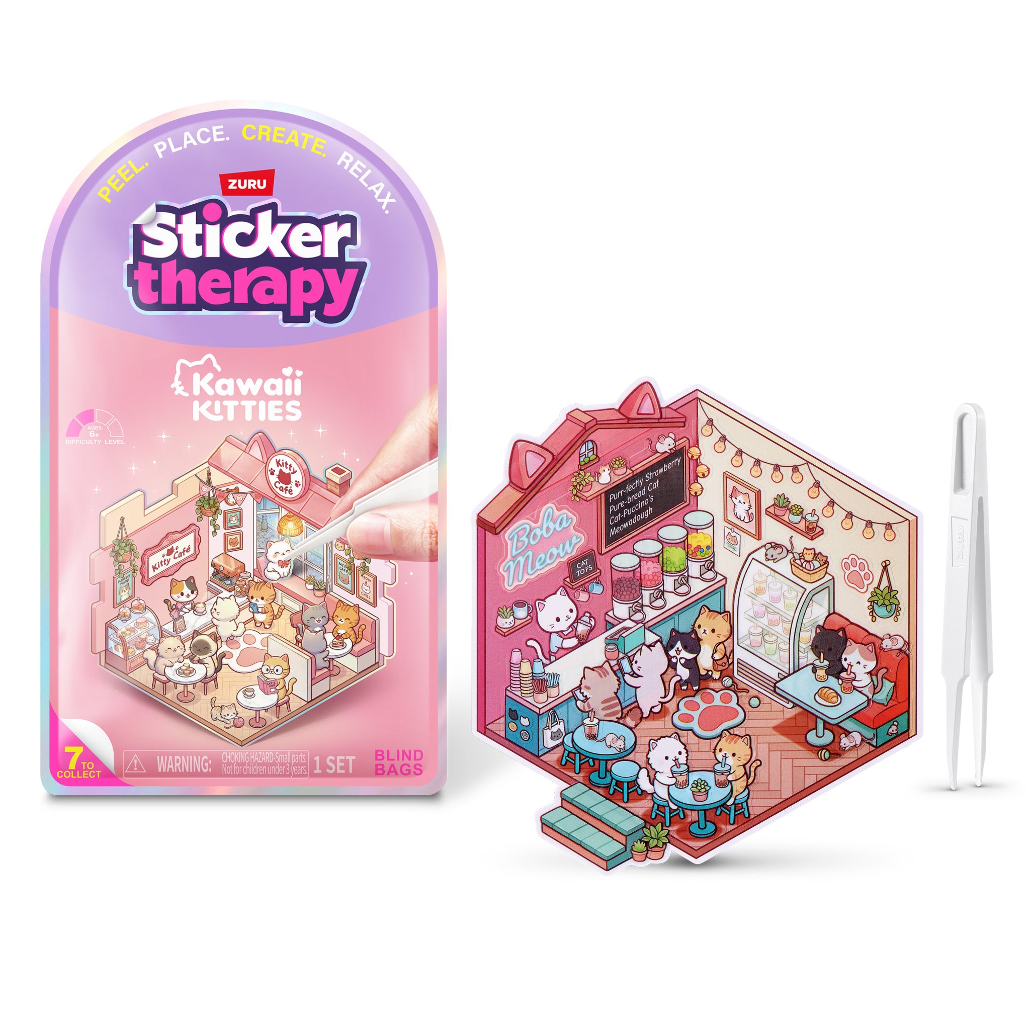 Sticker Therapy: Kawaii Kitties Assorted Styles
