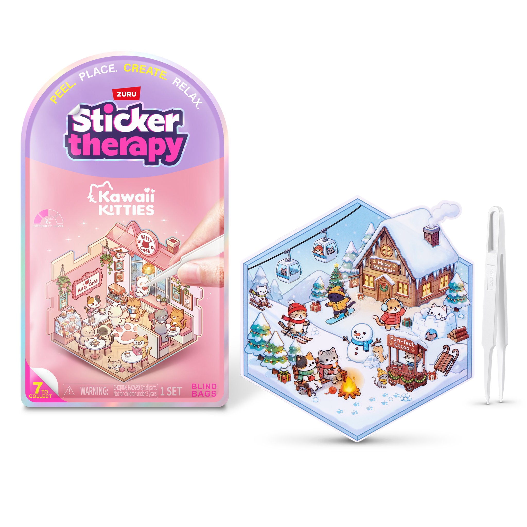 Sticker Therapy: Kawaii Kitties Assorted Styles