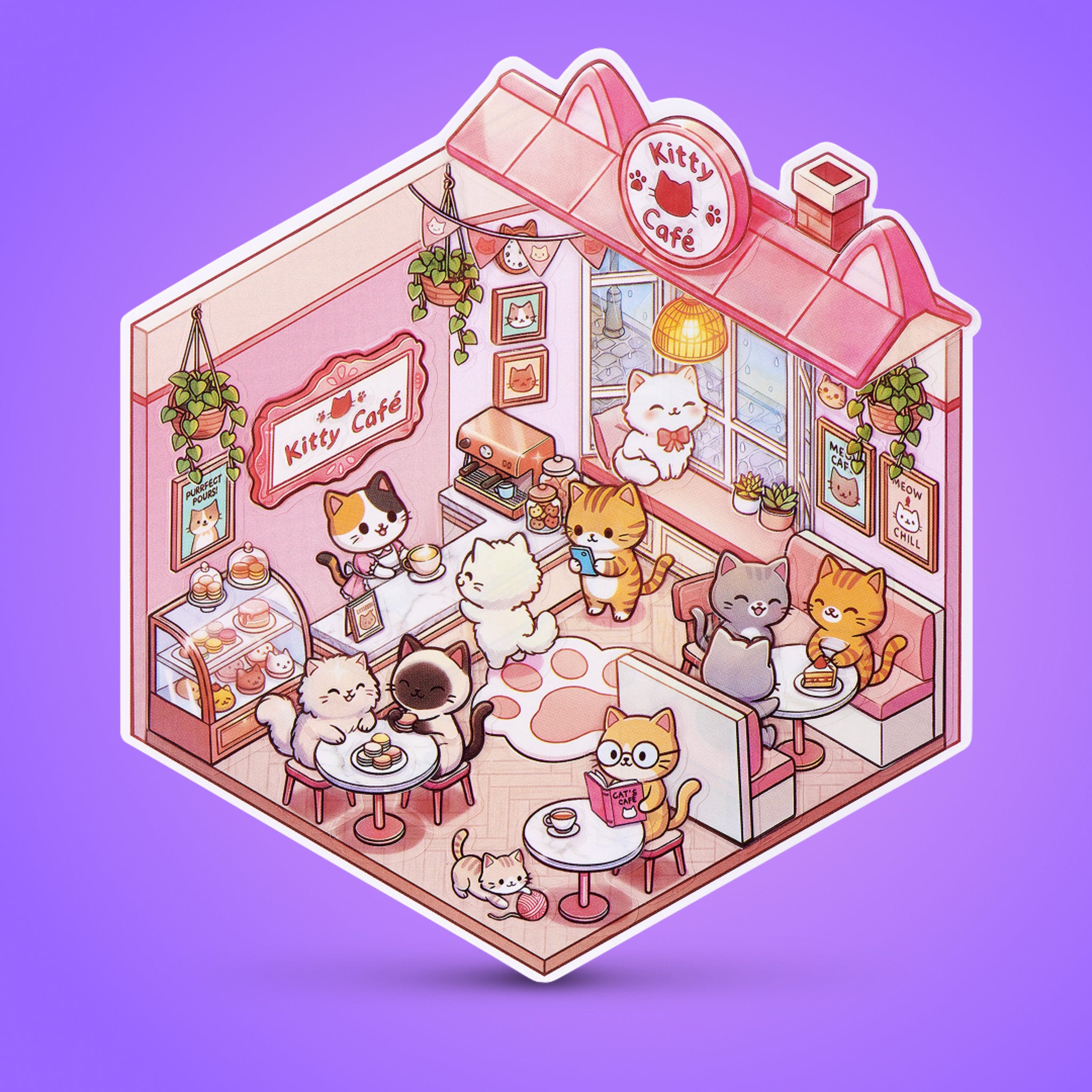 Sticker Therapy: Kawaii Kitties Assorted Styles
