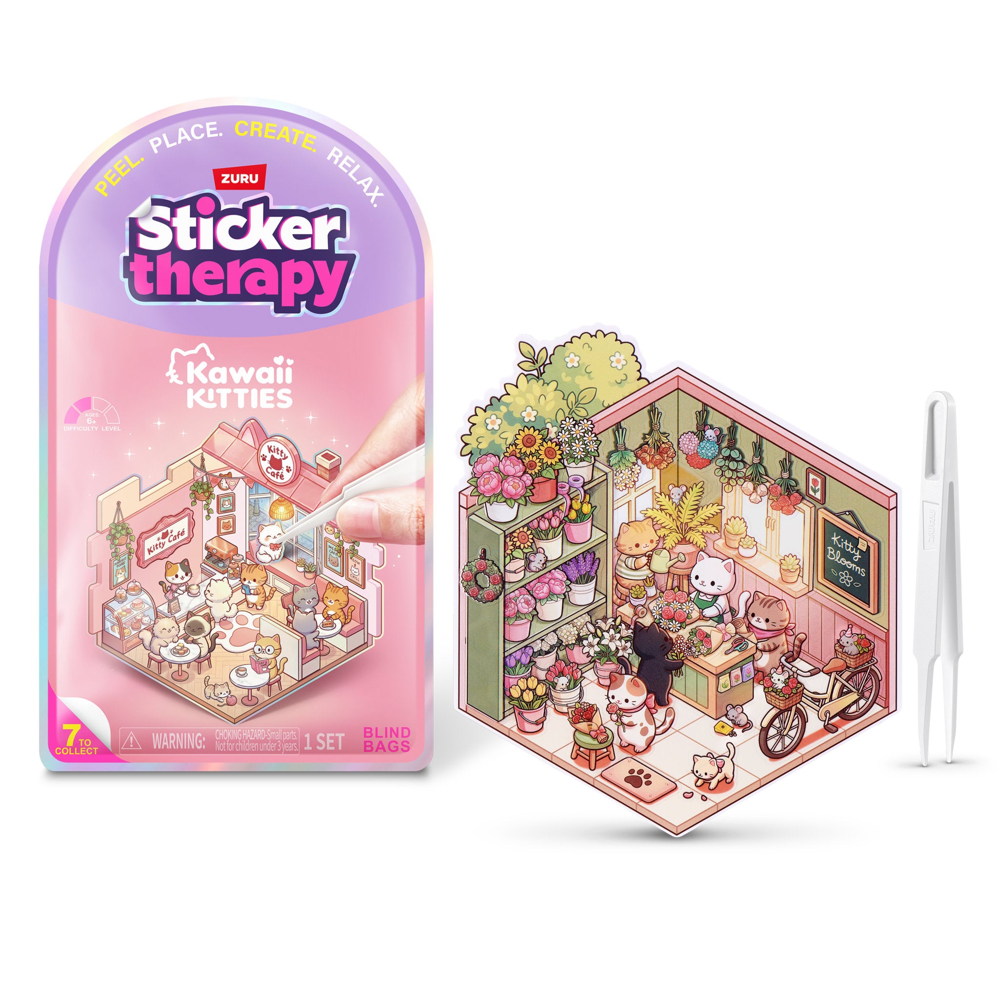 Sticker Therapy: Kawaii Kitties Assorted Styles