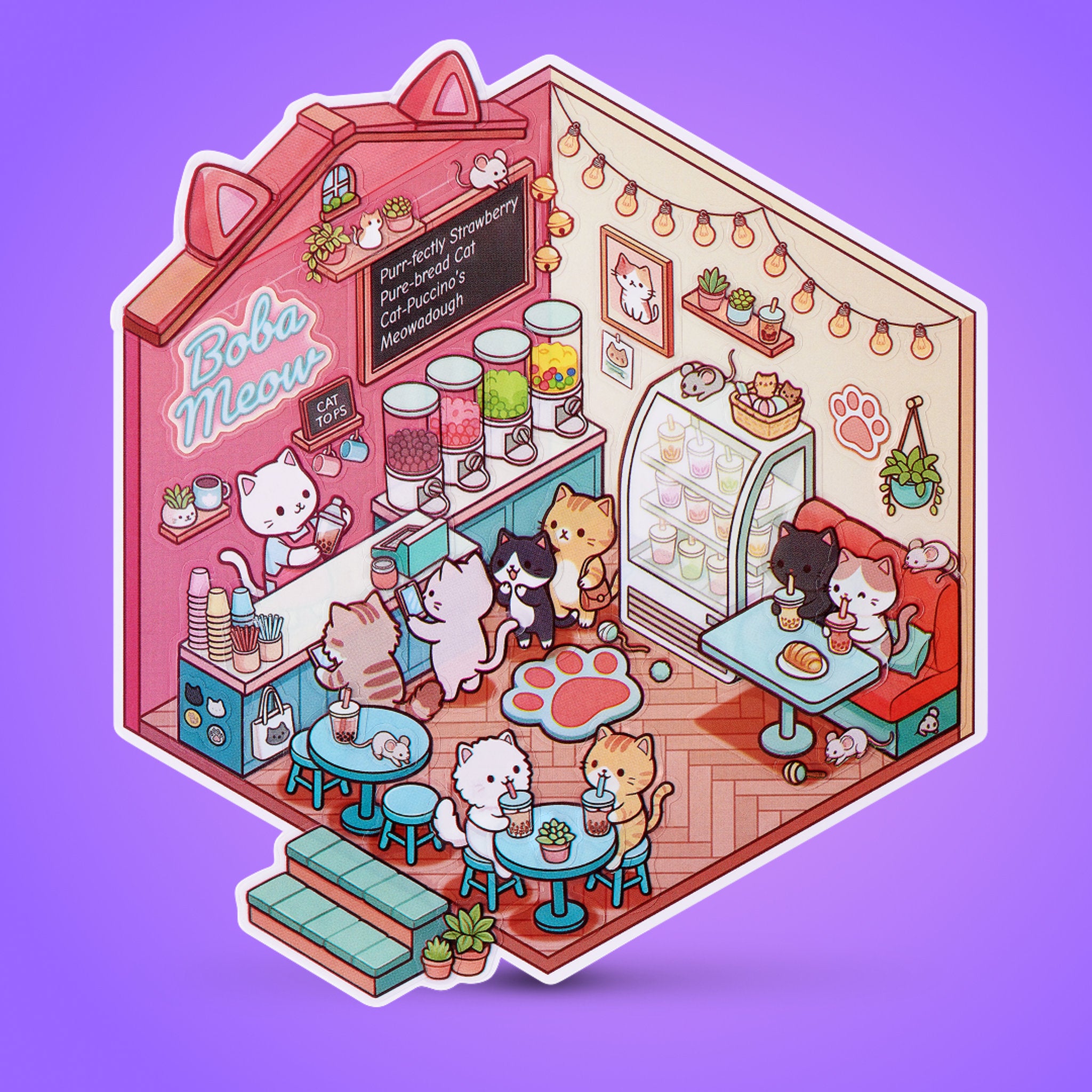Sticker Therapy: Kawaii Kitties Assorted Styles