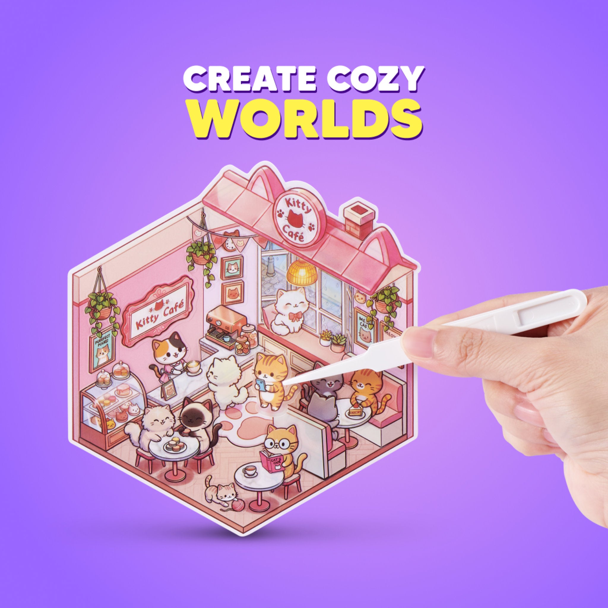 Sticker Therapy: Kawaii Kitties Assorted Styles