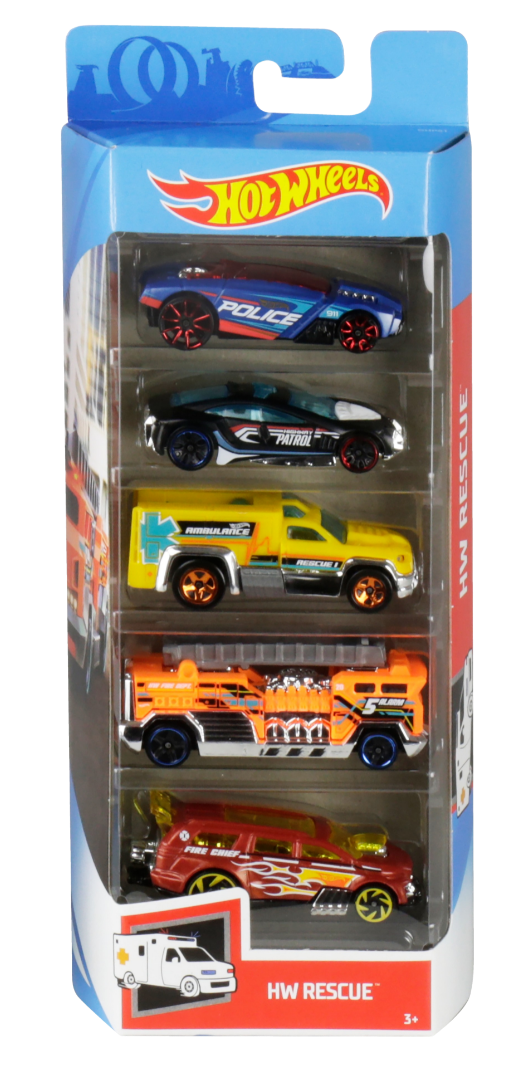Hot Wheels 5 Car Pack Assorted Styles - Toyworld Australia