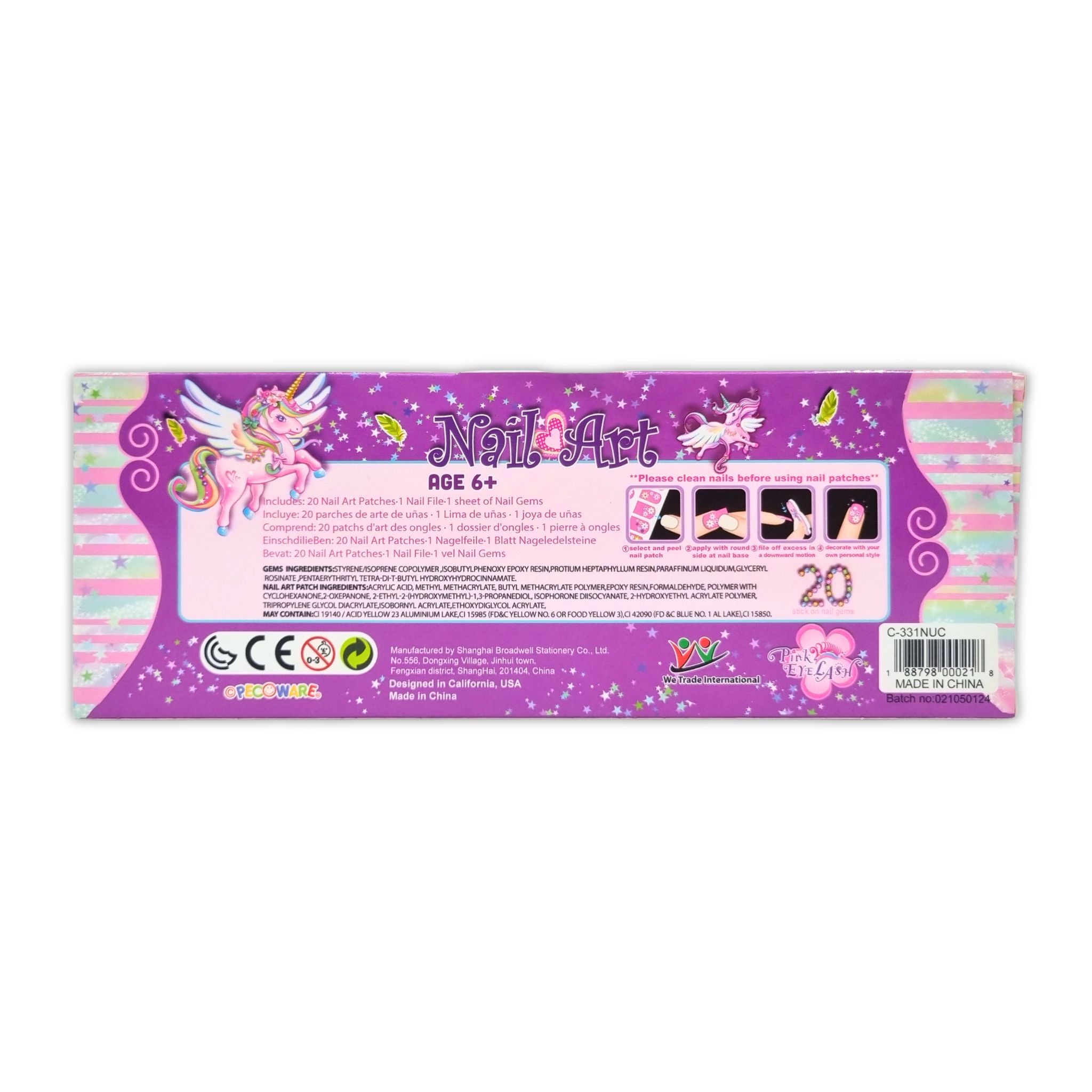 Unicorn Nail Art - 20 Stickers