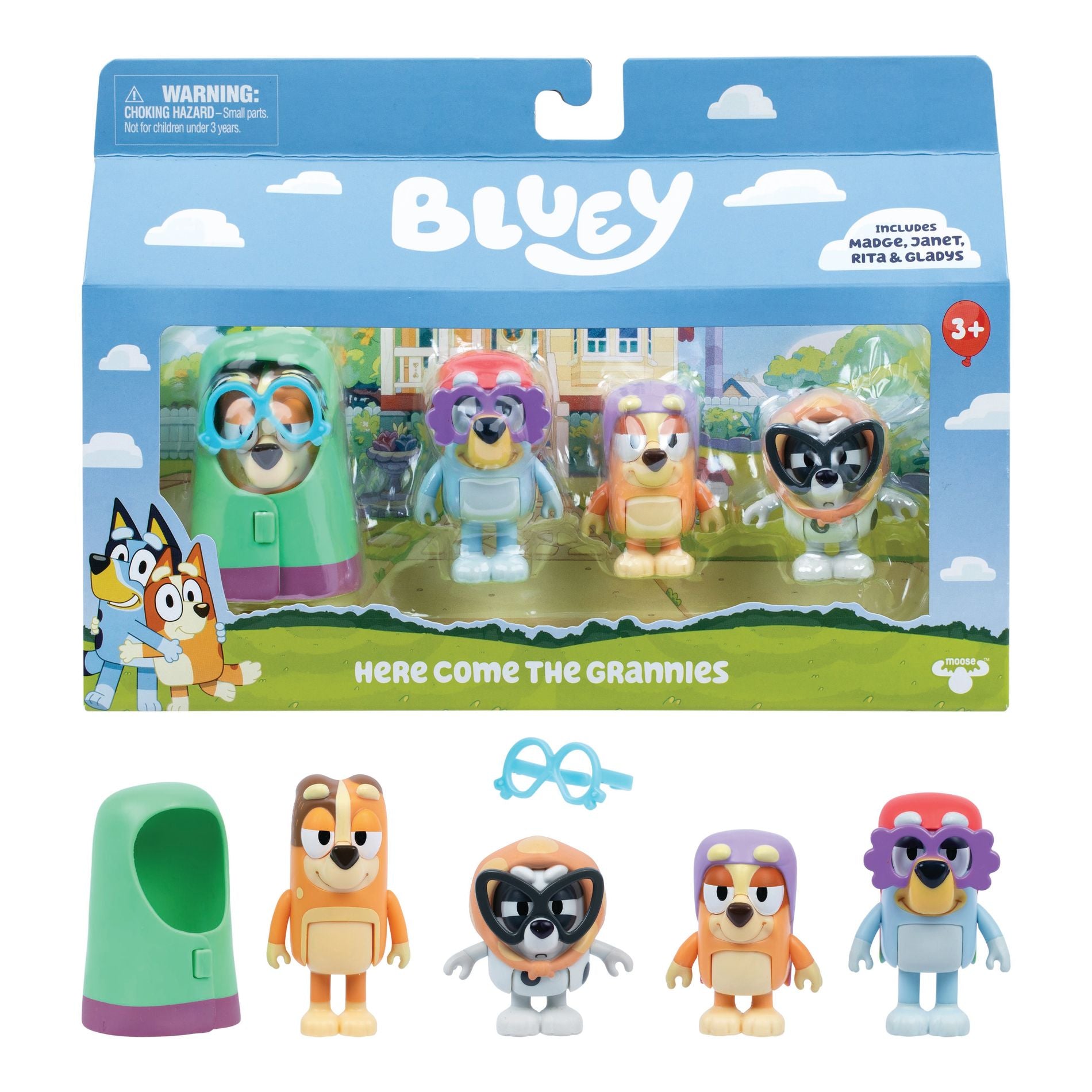 Bluey S14 Figure 4 Pack - Here Come The Grannies