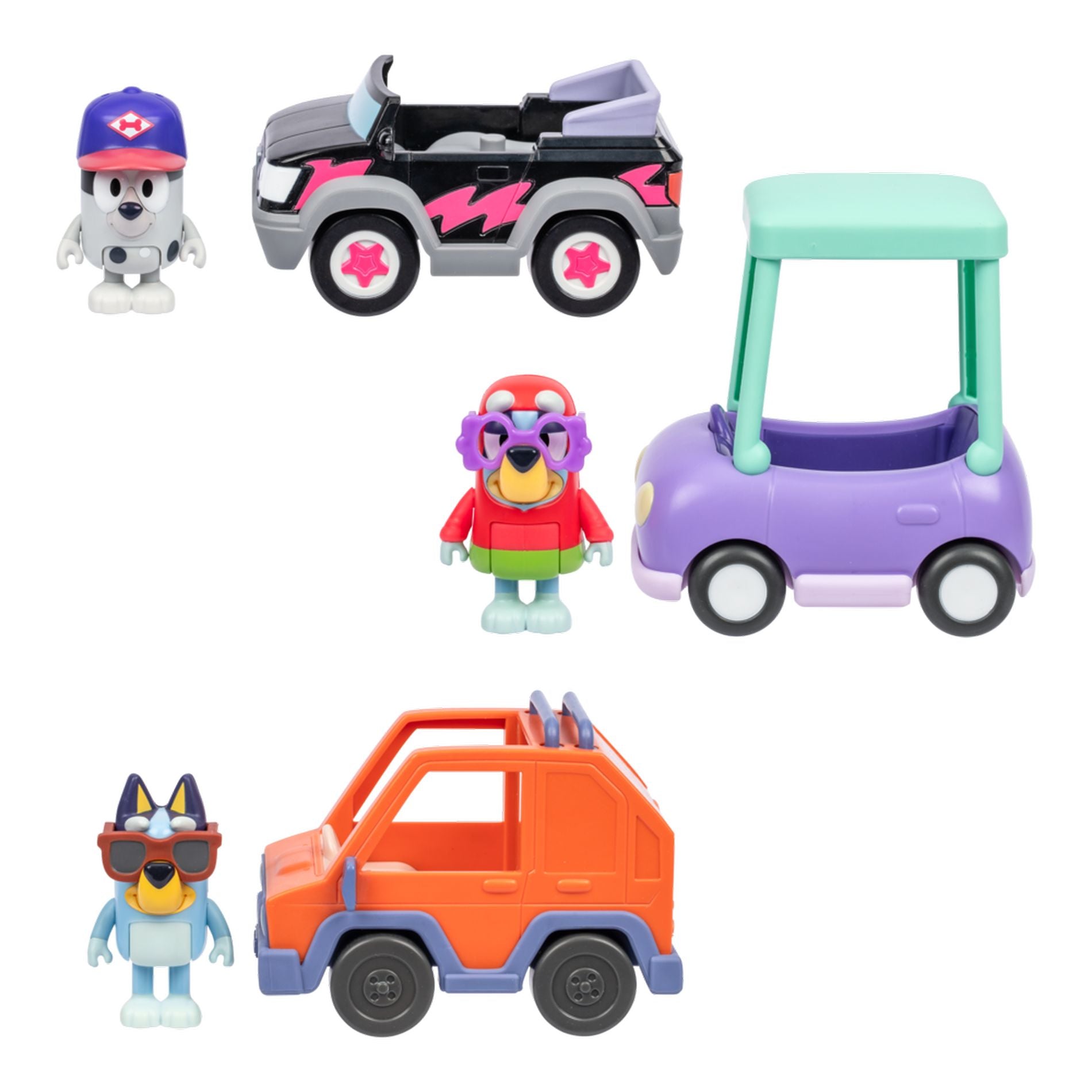 Bluey Mini Figure Vehicle Playset Assorted Styles