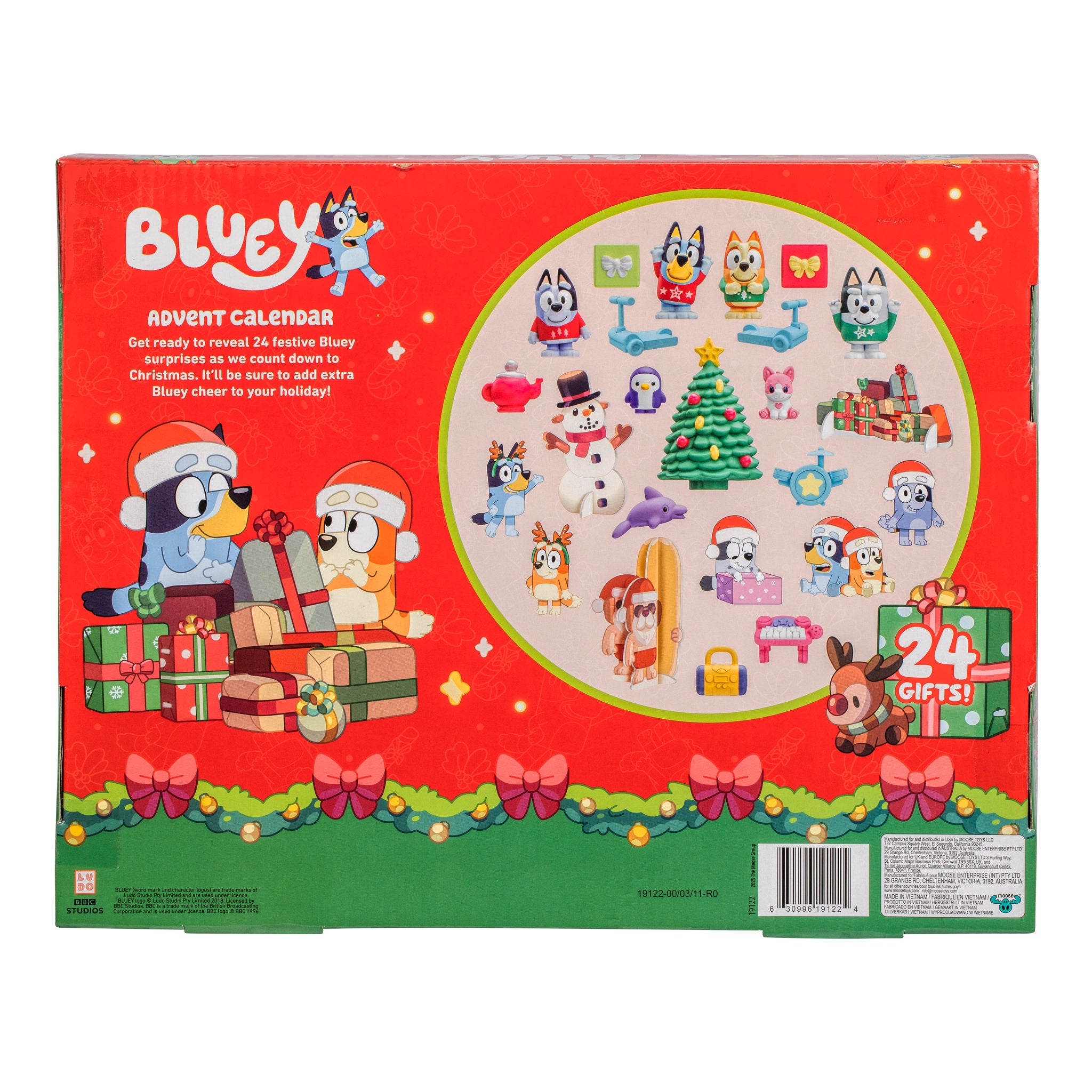 Bluey Mini Figures Christmas Advent Calendar