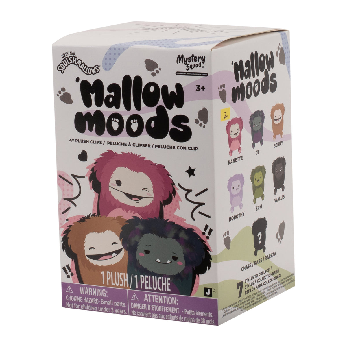 Squishmallows Push 4 Inch Clips Mystery Bag