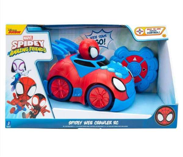 Marvel Spidey And His Amazing Friends Spidey Web Remote Control Crawler