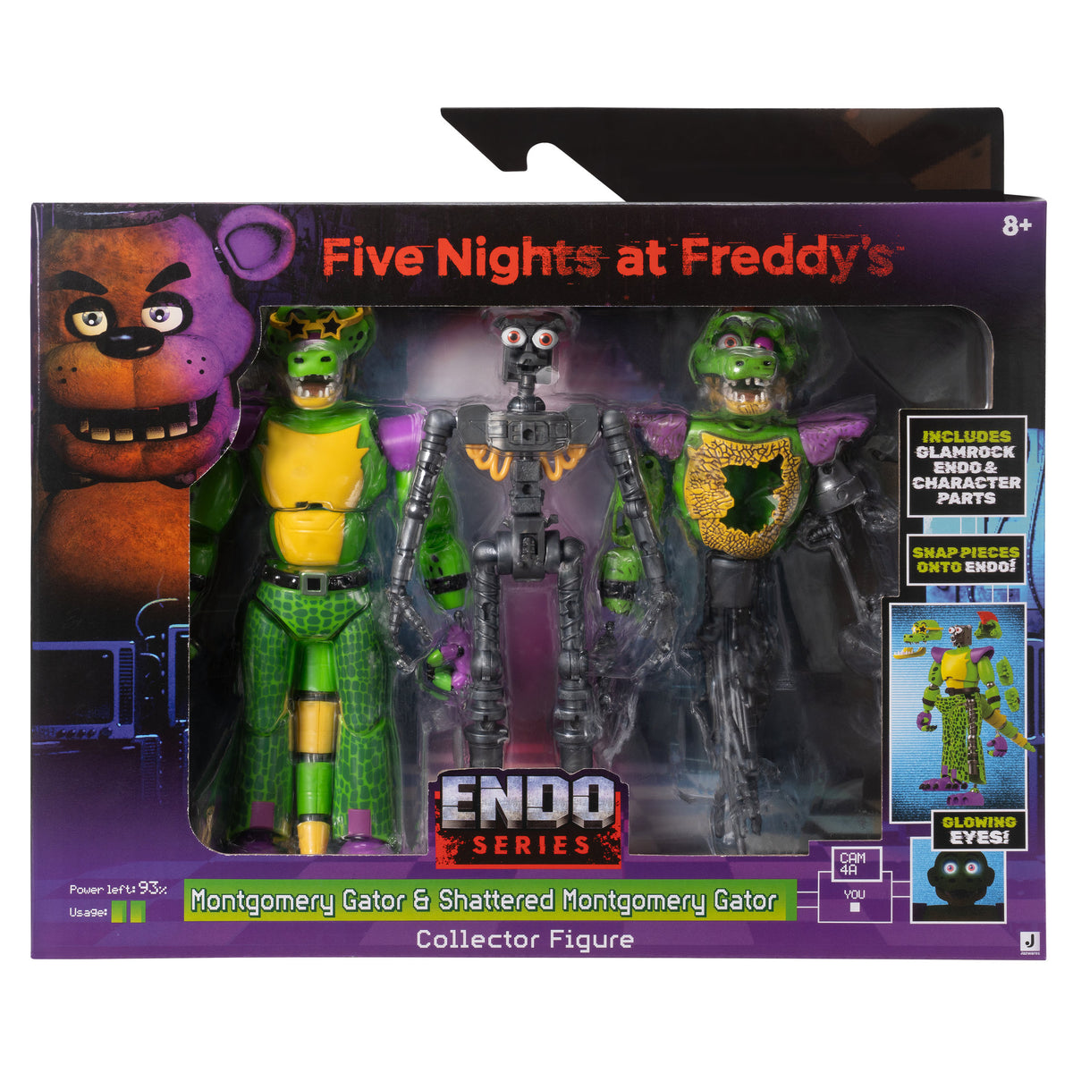 Five Nights at Freddy’s 6 Inch Endo-Series Figure - Montgomery Gator & Shattered Montgomery Gator