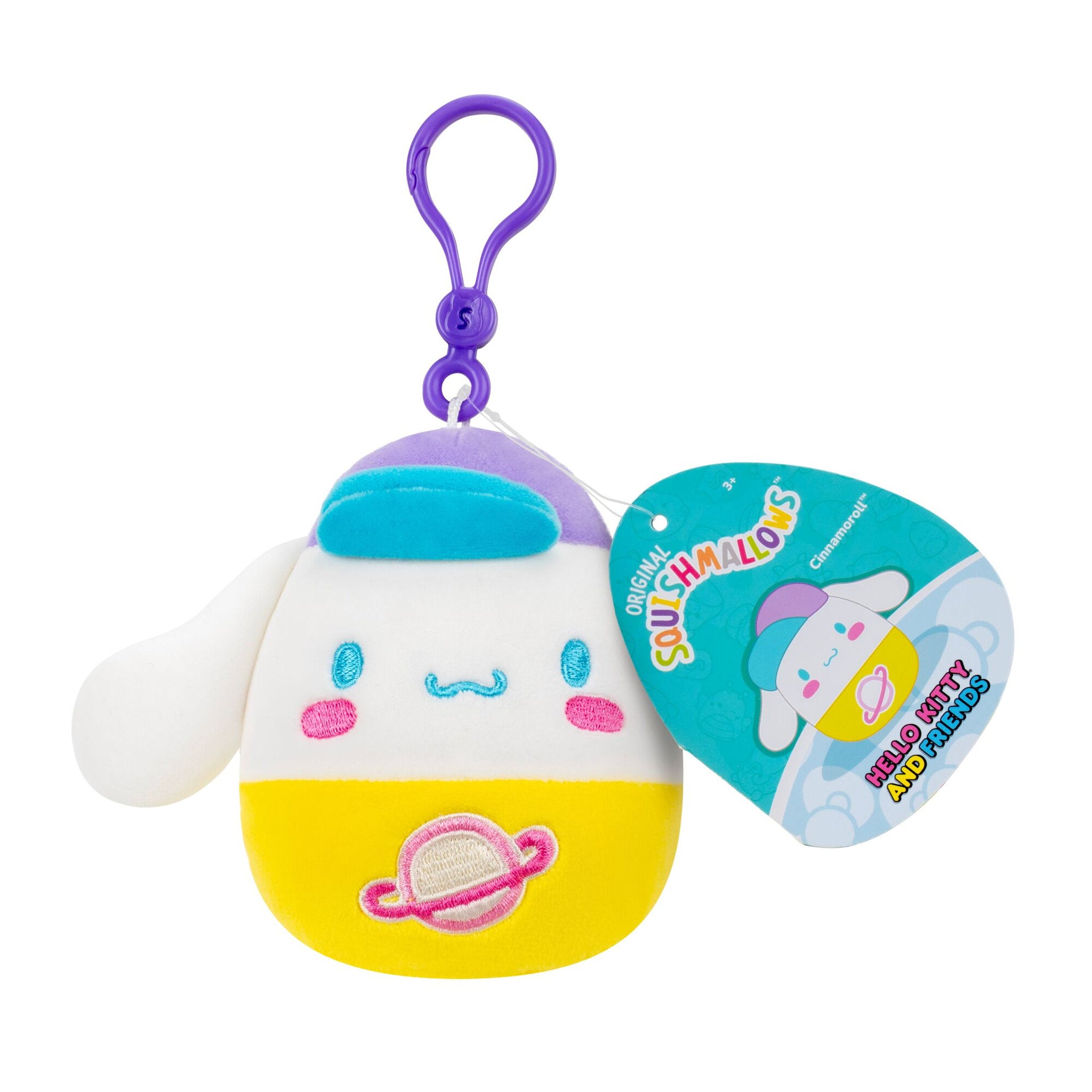 Squishmallows Hello Kitty and Friends 3.5 Inch Clip On Plush - Cinnamoroll