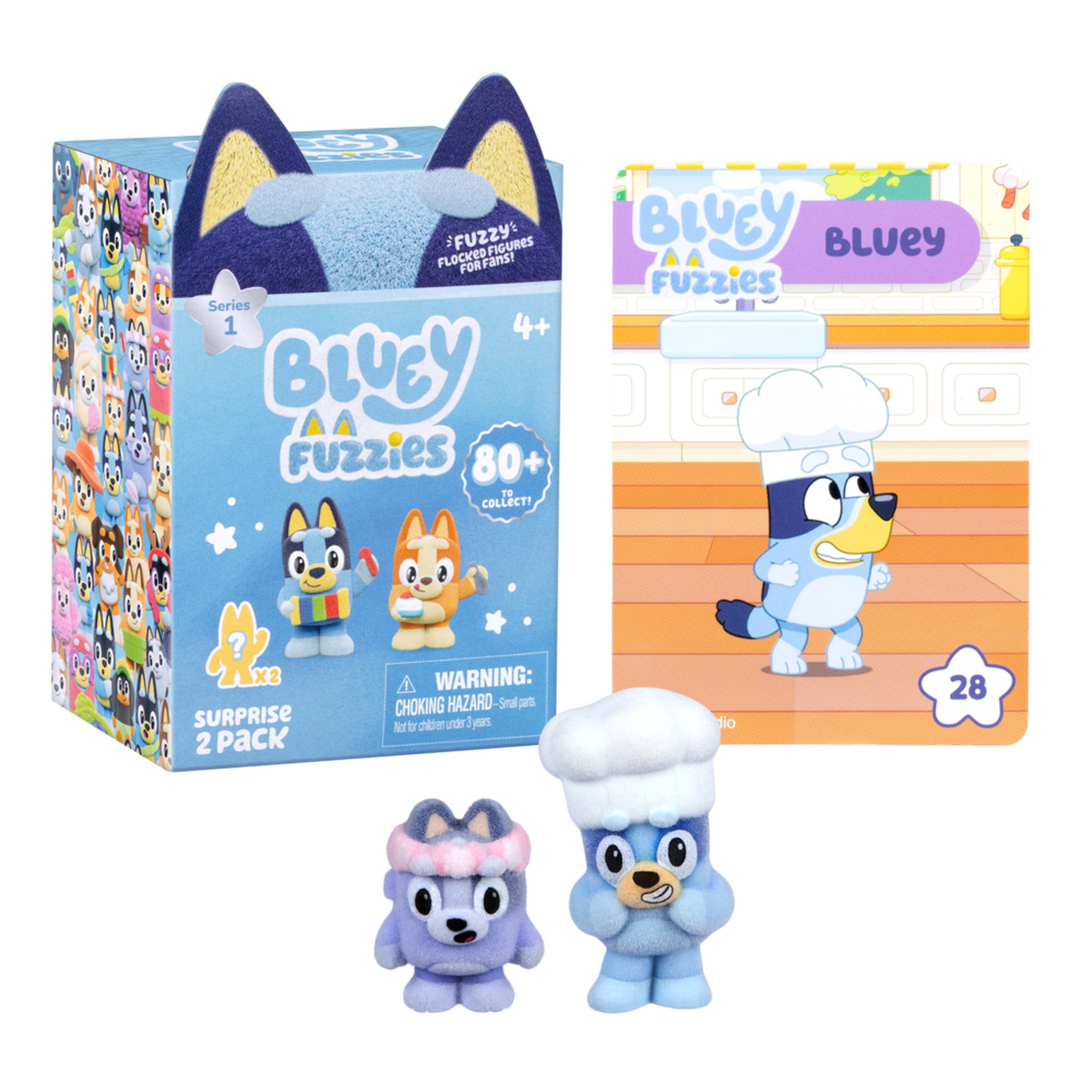 Bluey Fuzzies S1 Surprise 2-Pack Blind Box