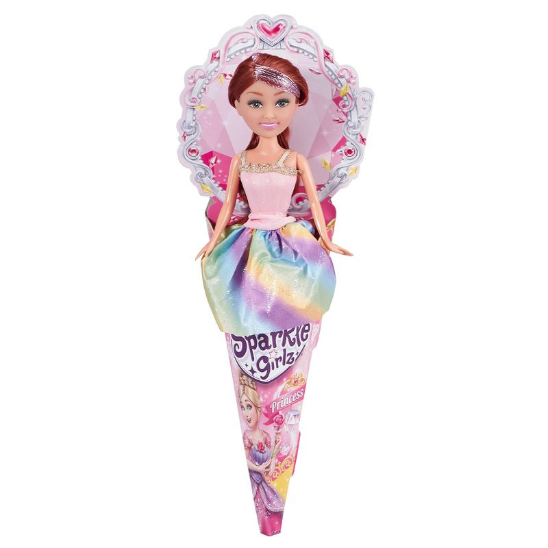 ZURU Sparkle Girlz Princess Cone Doll Assorted Styles - Toyworld Australia
