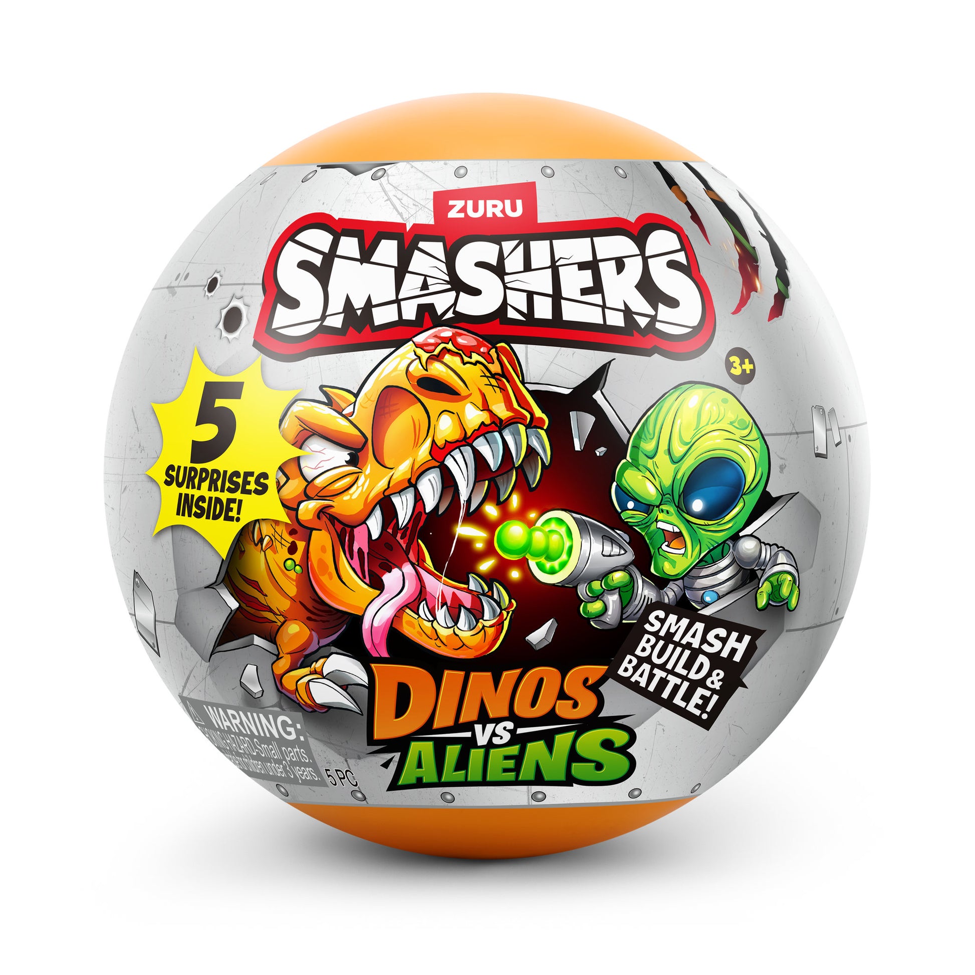 ZURU Smashers Dinos VS Aliens Planet Capsules Assorted Styles - Toyworld Australia