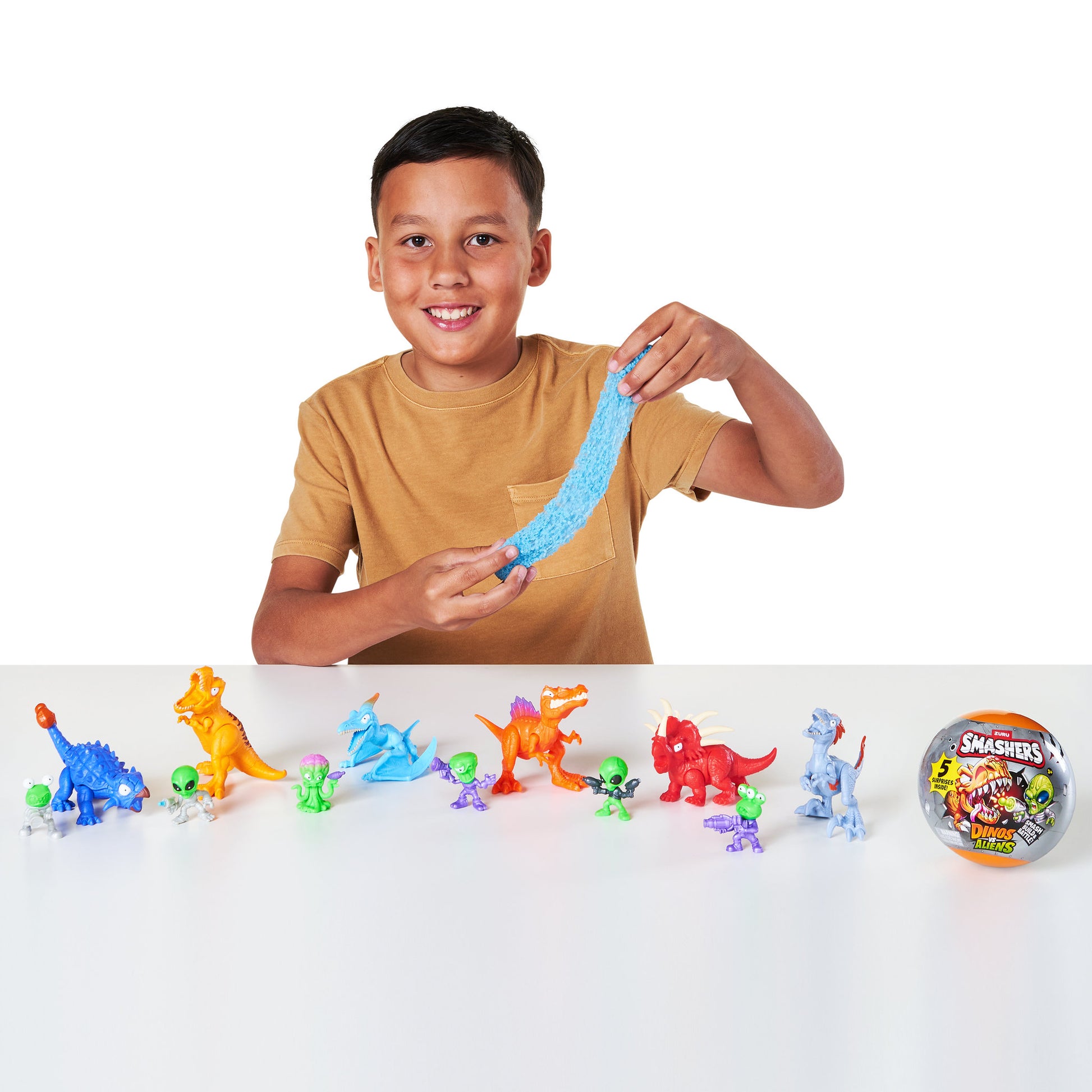 ZURU Smashers Dinos VS Aliens Planet Capsules Assorted Styles - Toyworld Australia