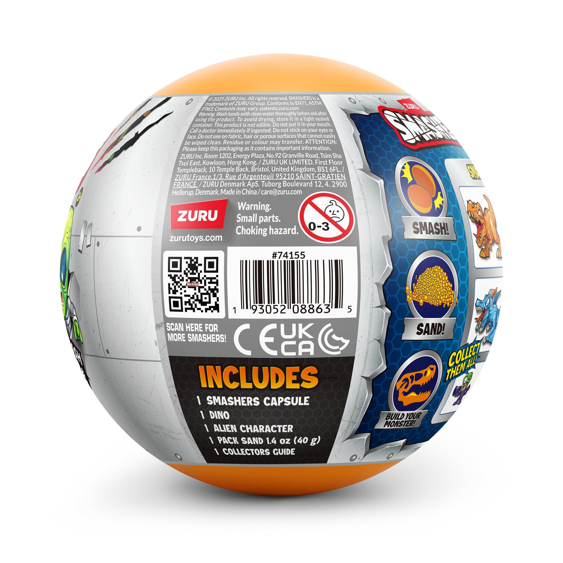 ZURU Smashers Dinos VS Aliens Planet Capsules Assorted Styles - Toyworld Australia