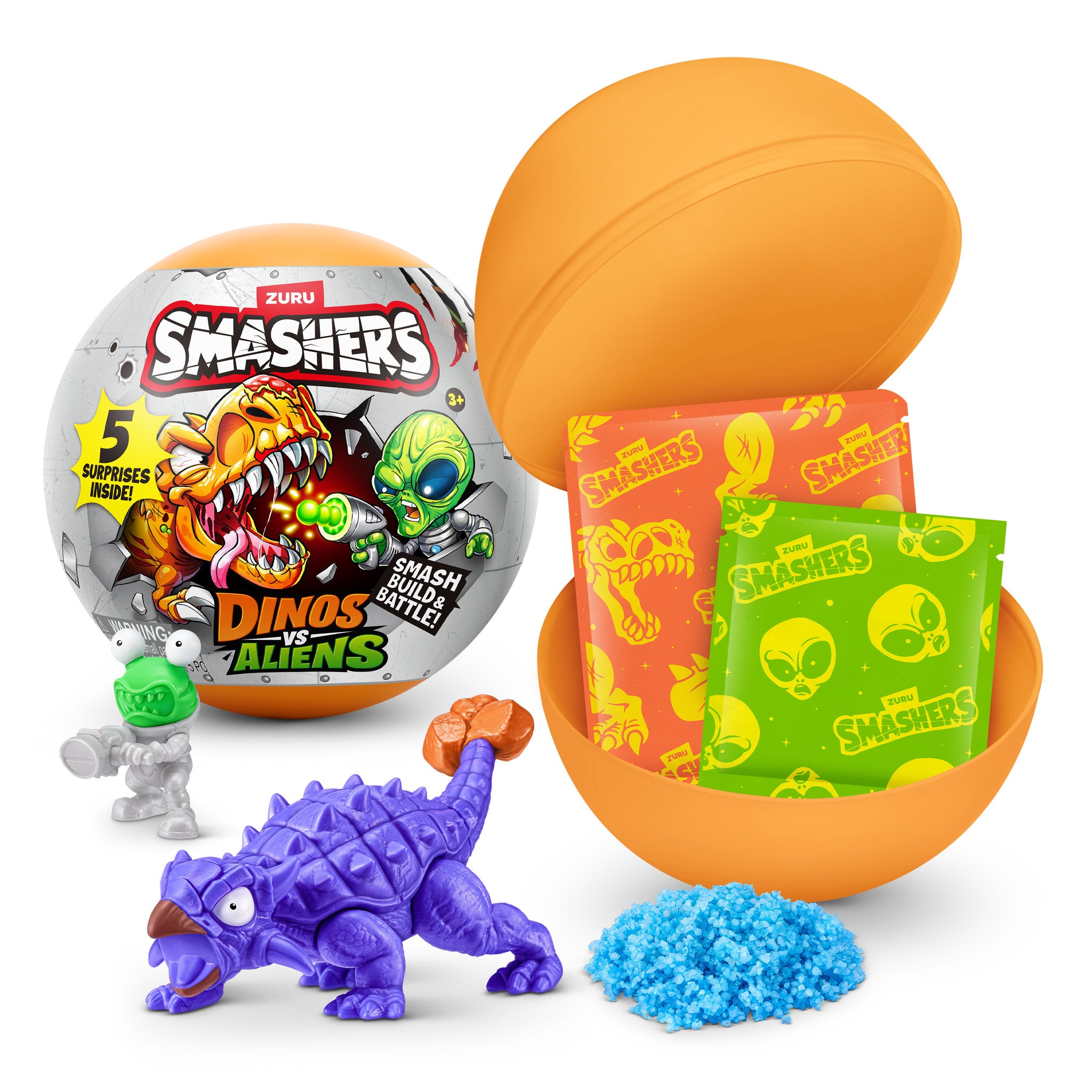 ZURU Smashers Dinos VS Aliens Planet Capsules Assorted Styles - Toyworld Australia