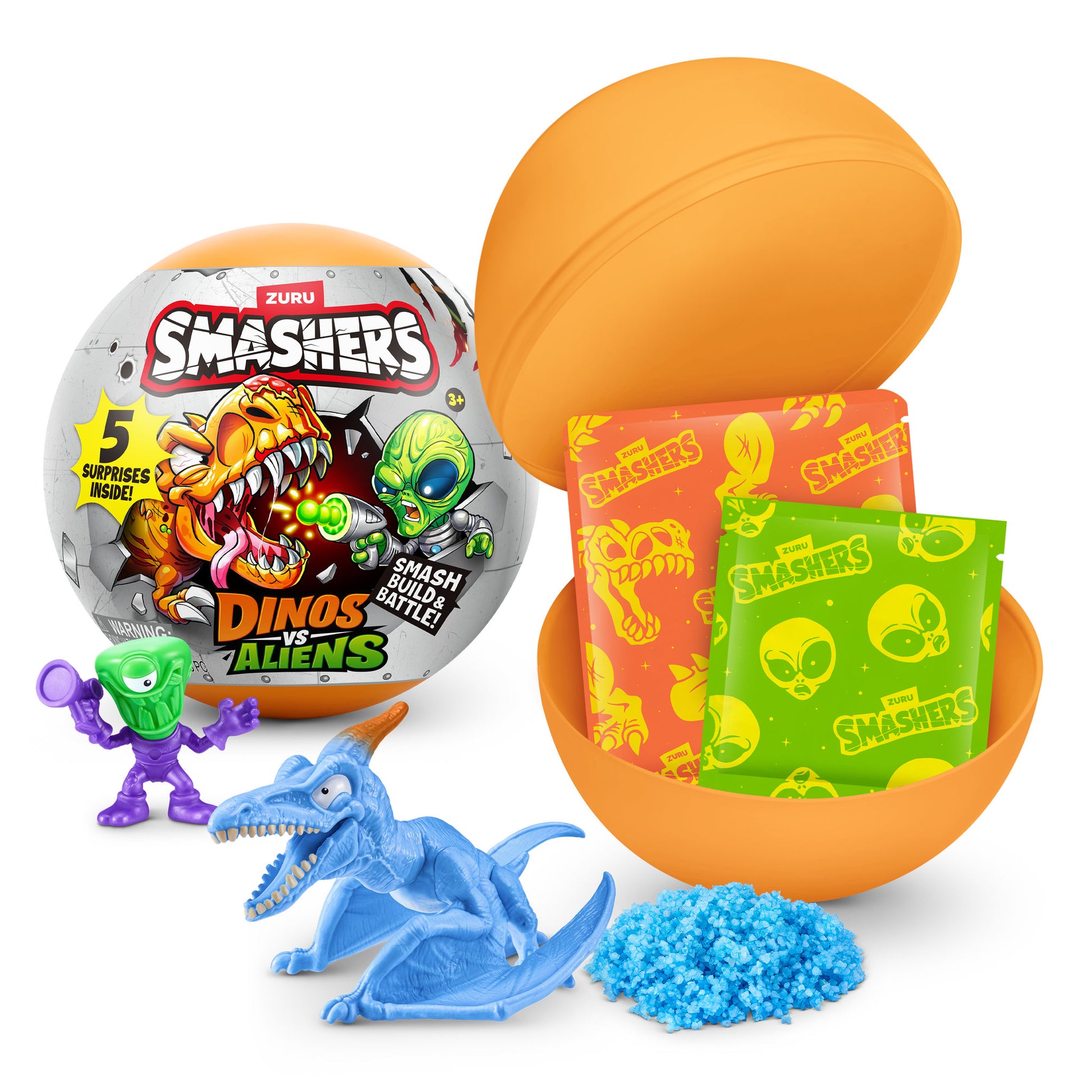 ZURU Smashers Dinos VS Aliens Planet Capsules Assorted Styles - Toyworld Australia