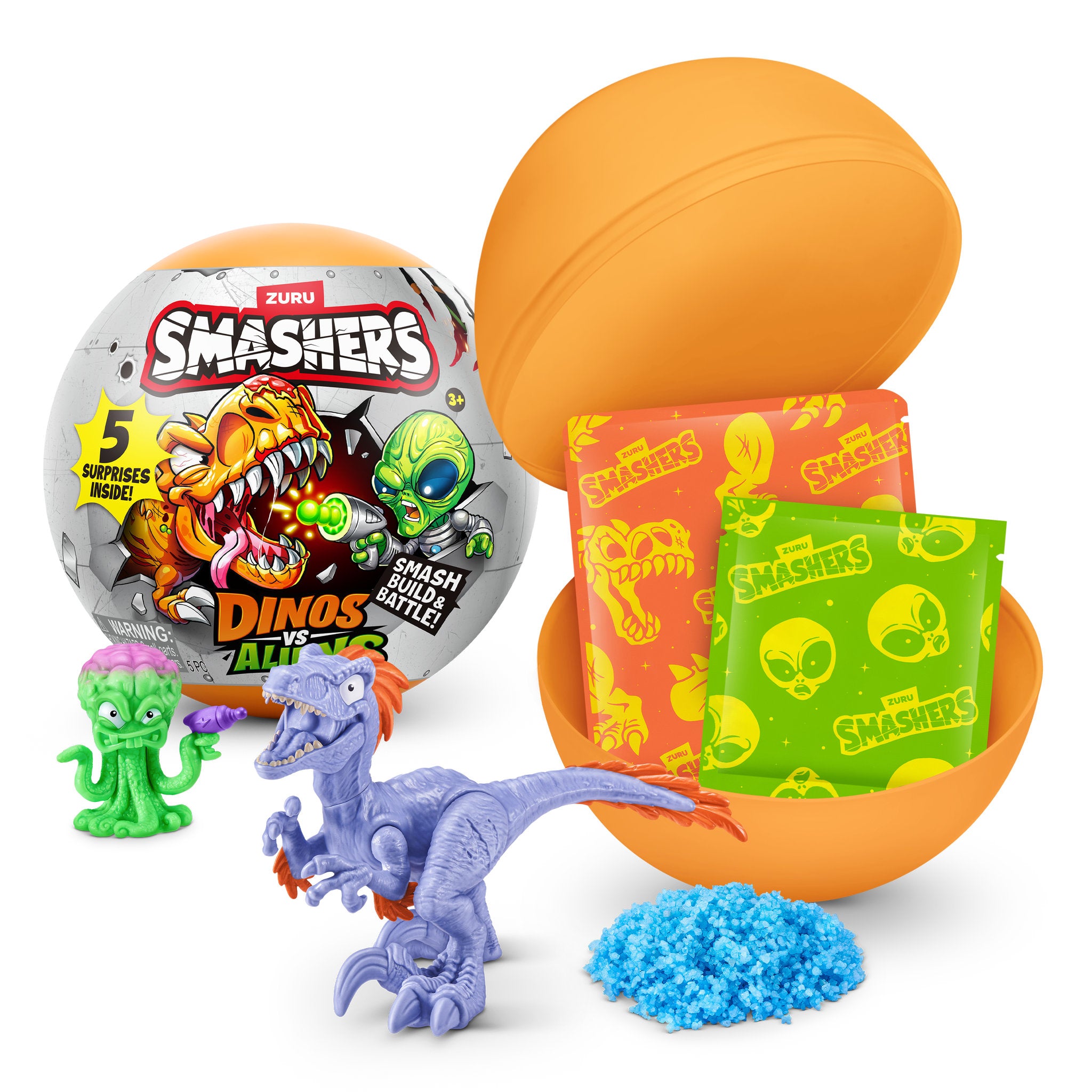 ZURU Smashers Dinos VS Aliens Planet Capsules Assorted Styles - Toyworld Australia