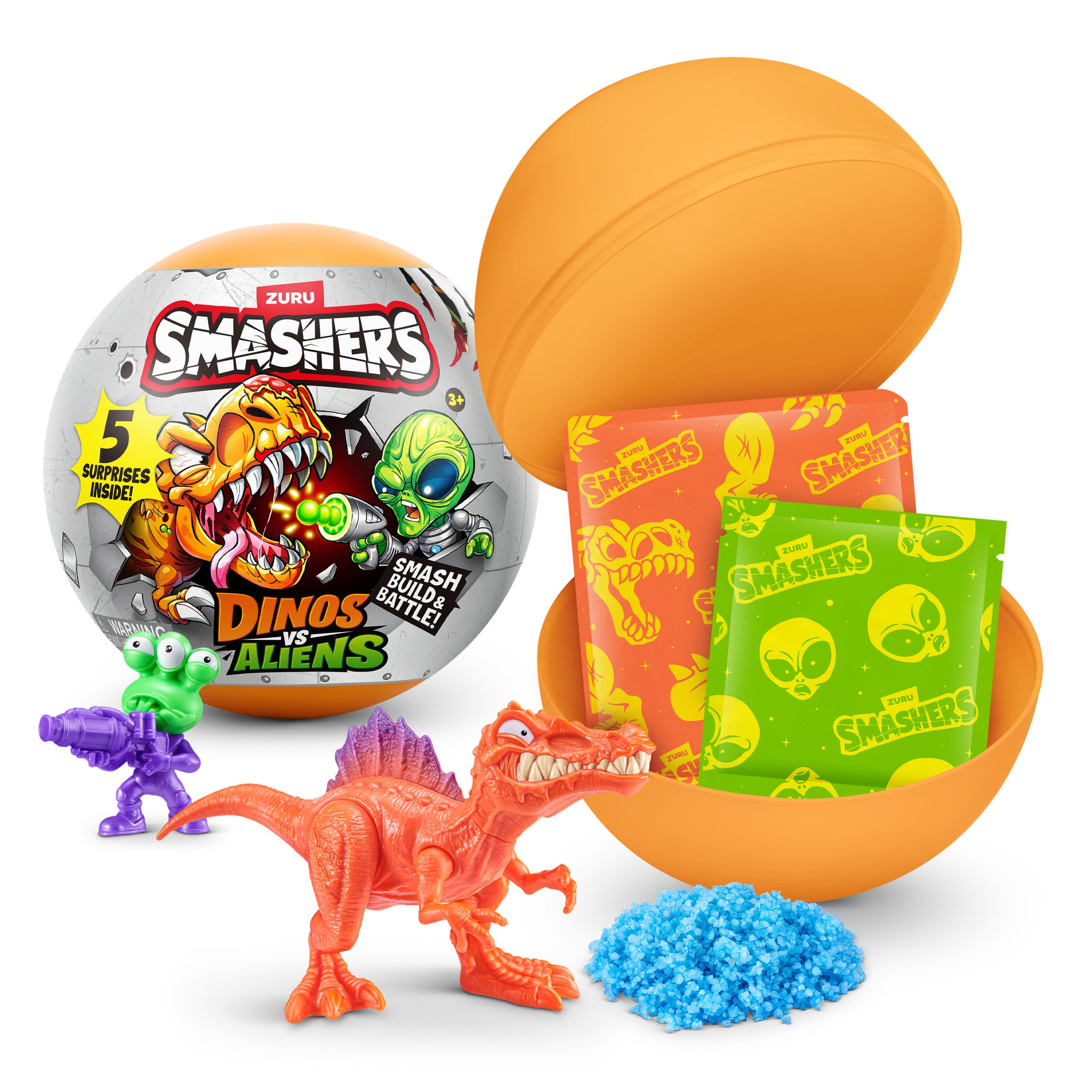 ZURU Smashers Dinos VS Aliens Planet Capsules Assorted Styles - Toyworld Australia