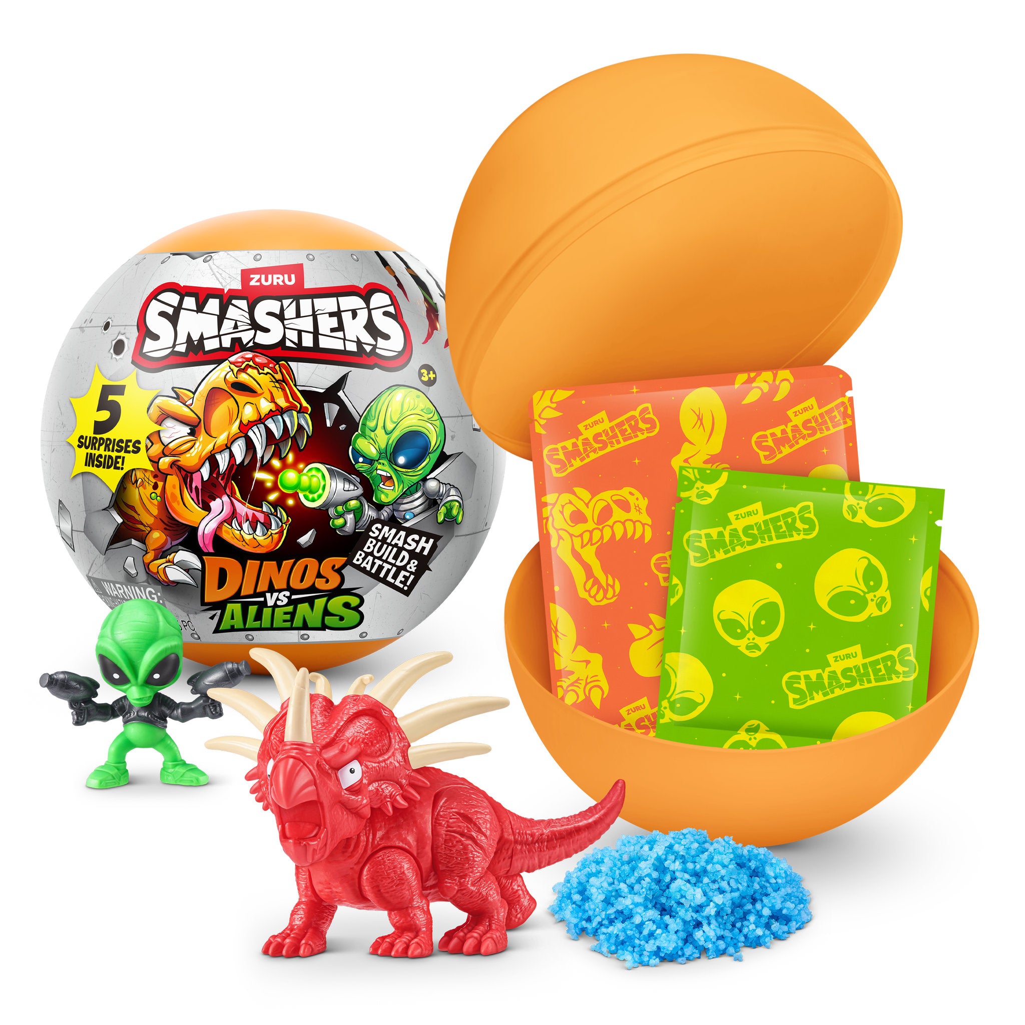 ZURU Smashers Dinos VS Aliens Planet Capsules Assorted Styles - Toyworld Australia