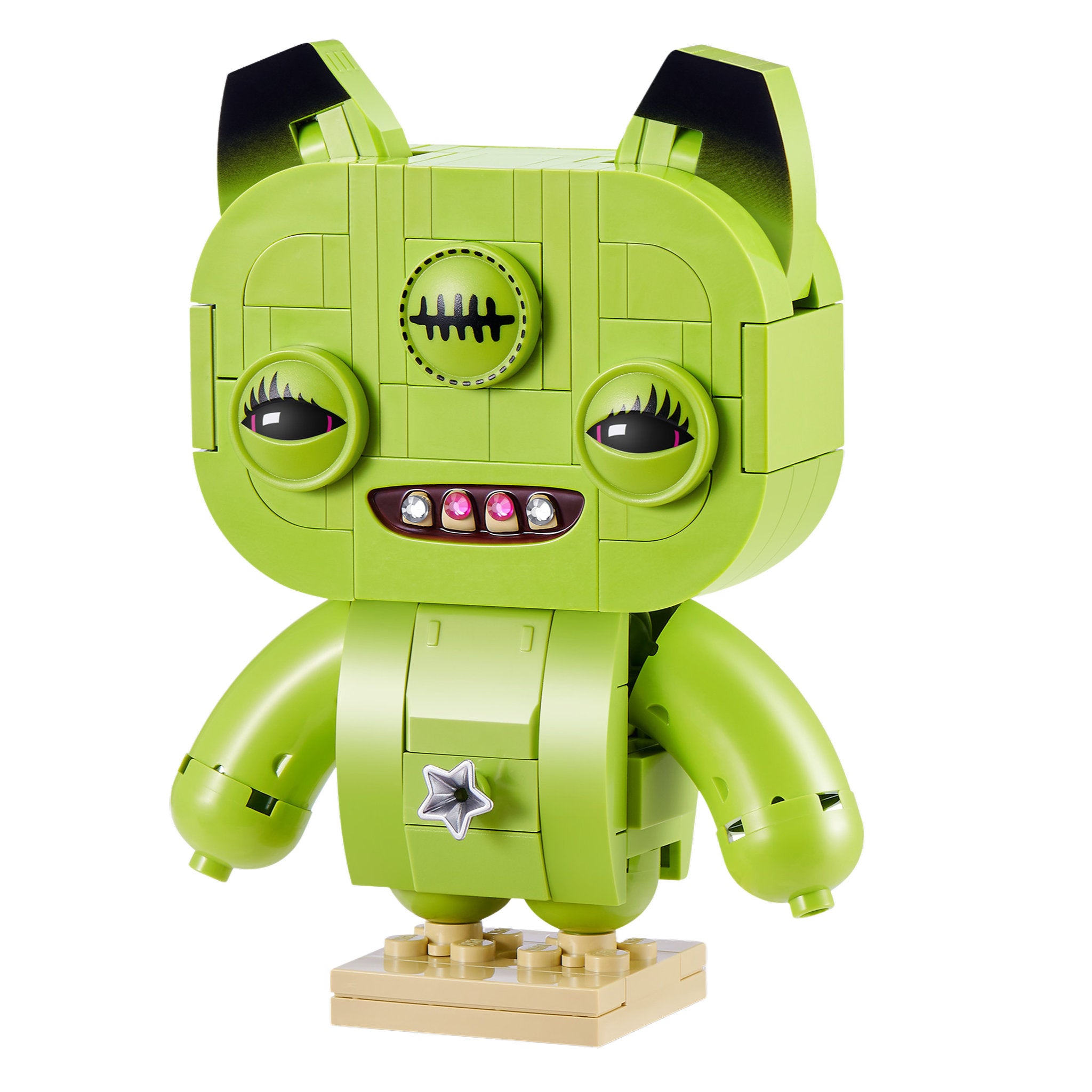 ZURU MAX Premium Fuggler Baddies Series 1 - Annoyed Alien Neon Green