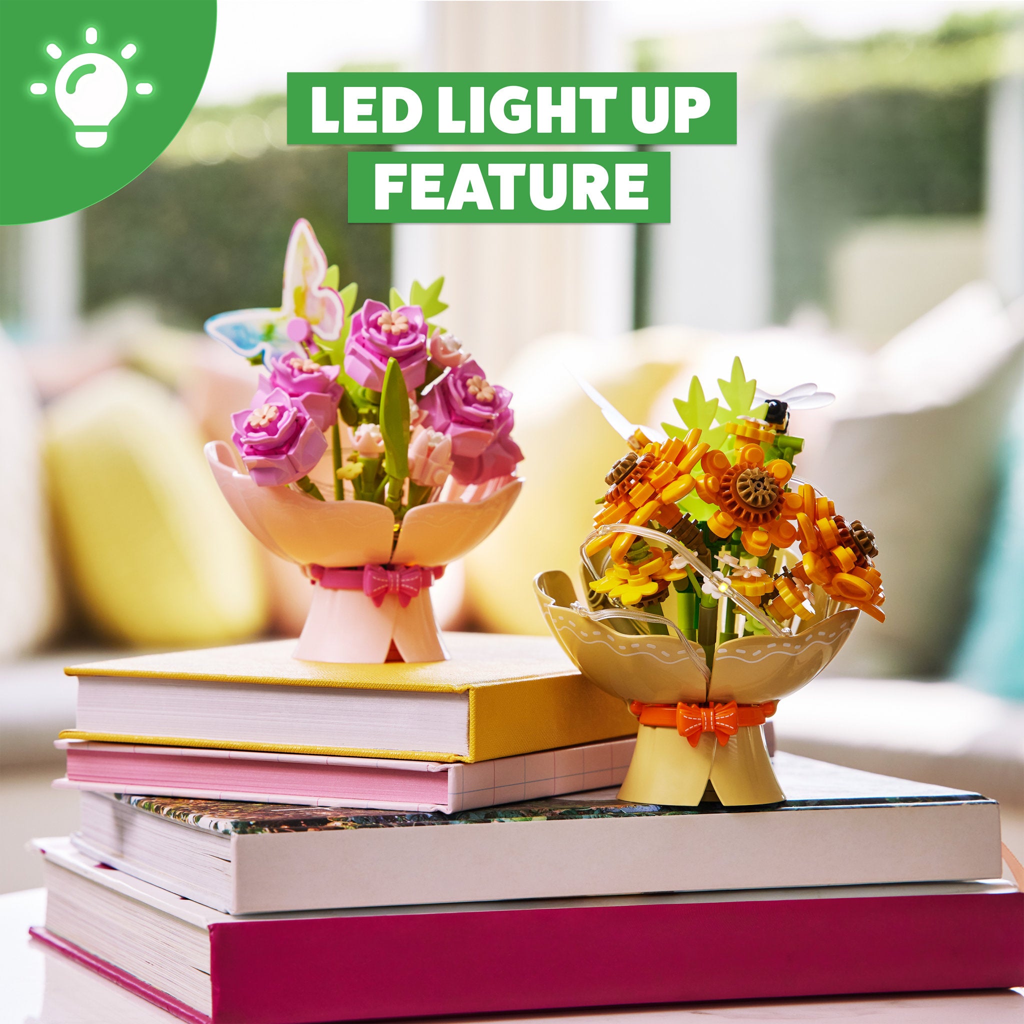 ZURU MAX Build LED Bouquets Series 1 - Pink
