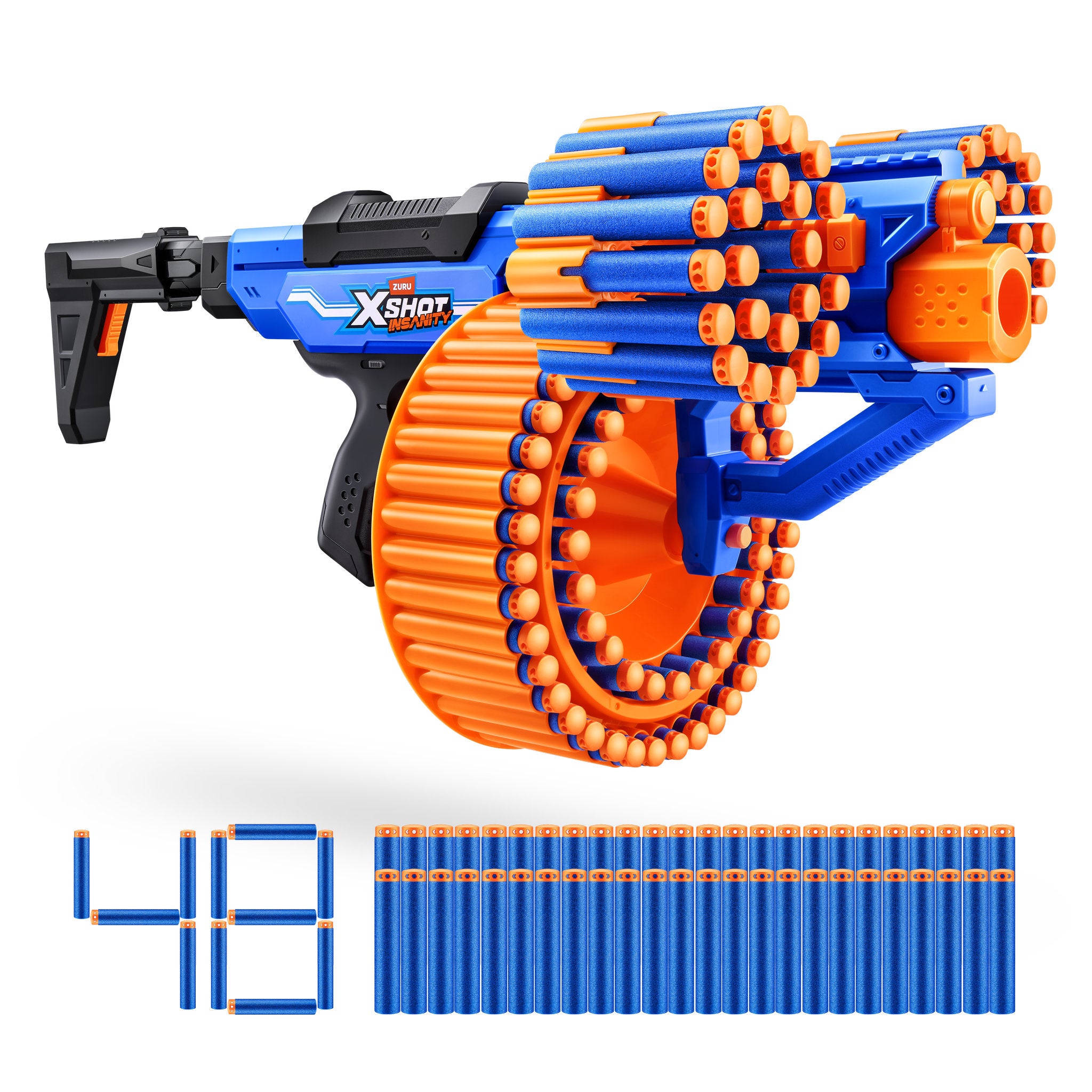 ZURU XSHOT Insanity Blitz Hammer With 48 Darts