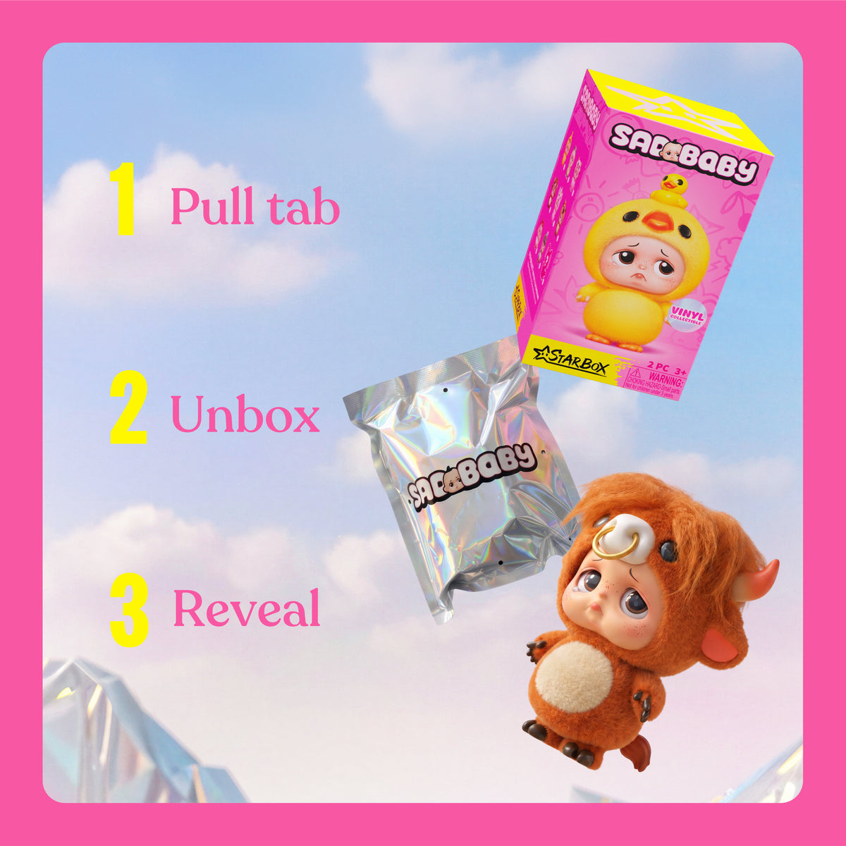 Starbox Sad Baby Animals Blind Box