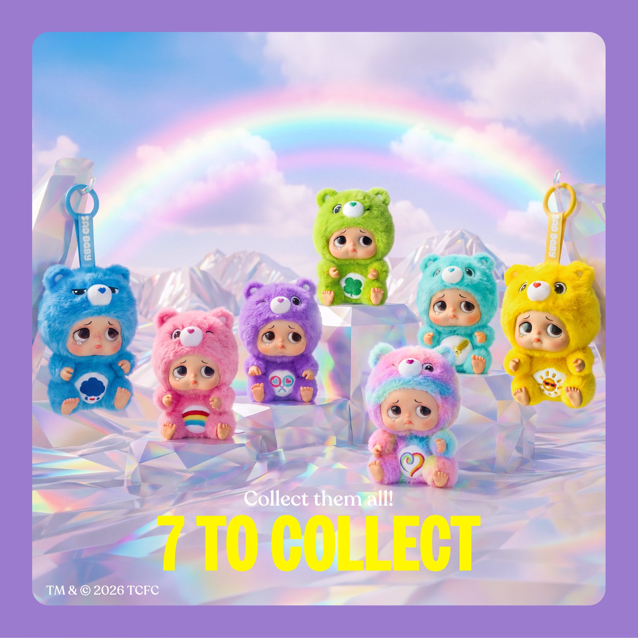 Starbox Sad Baby Series 1 Blind Box - Care Bears Keychains