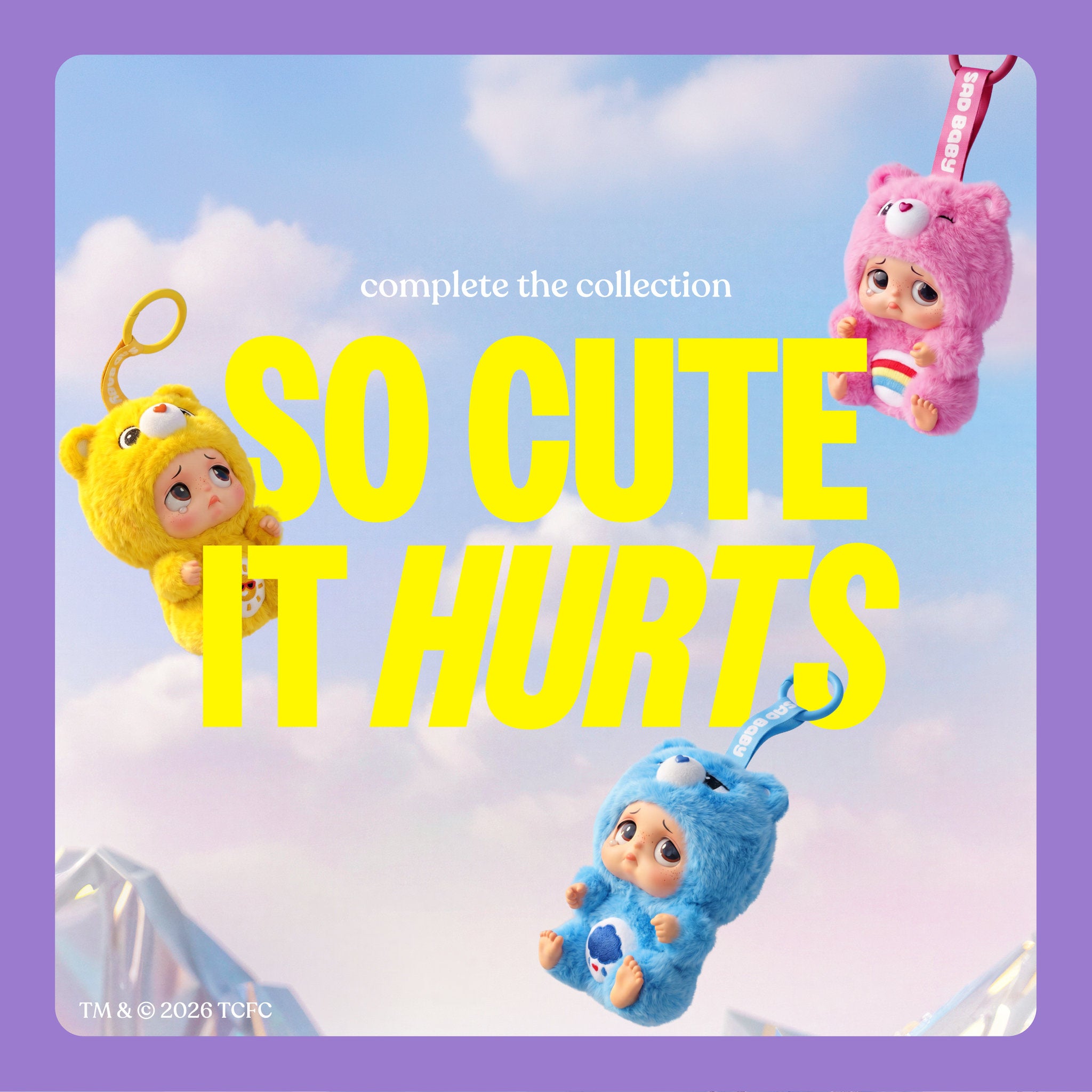 Starbox Sad Baby Series 1 Blind Box - Care Bears Keychains