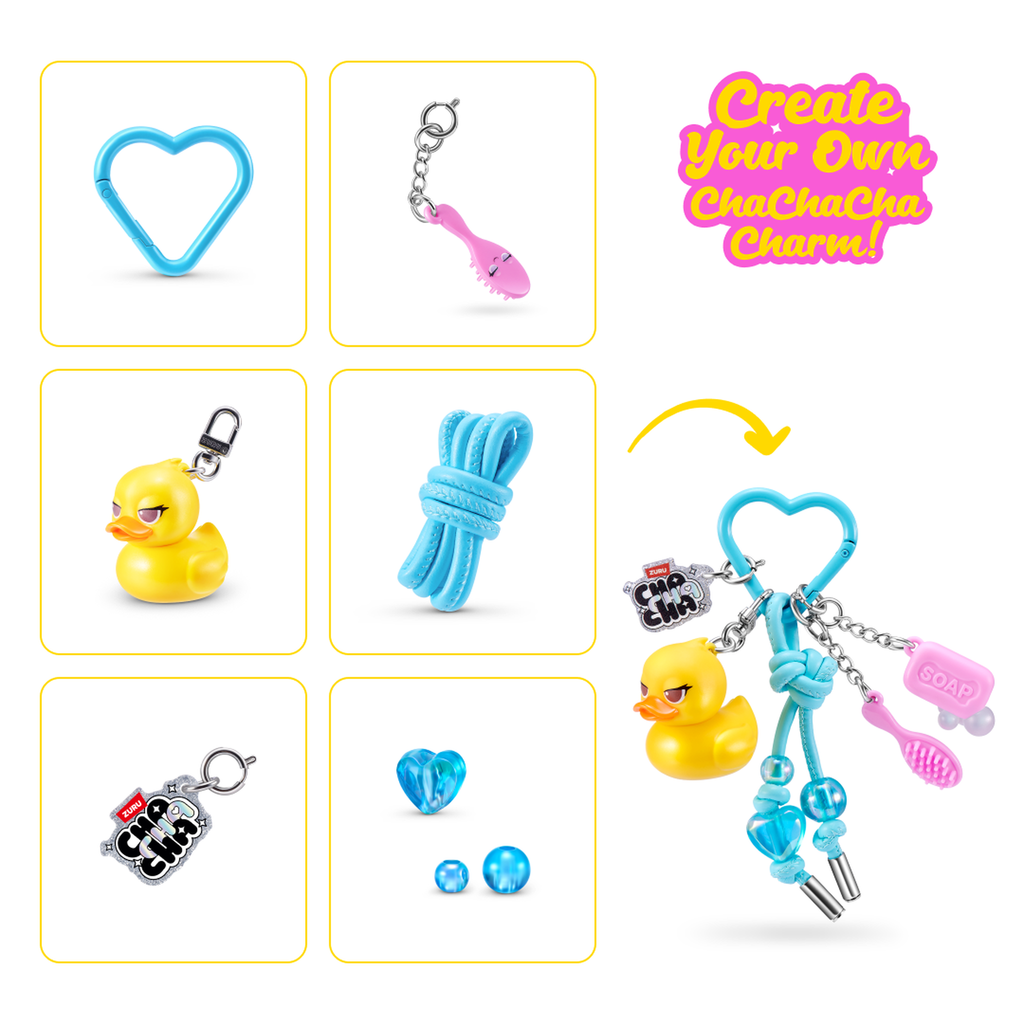 ZURU ChaChaCha DIY Keychain Charms Assorted Styles