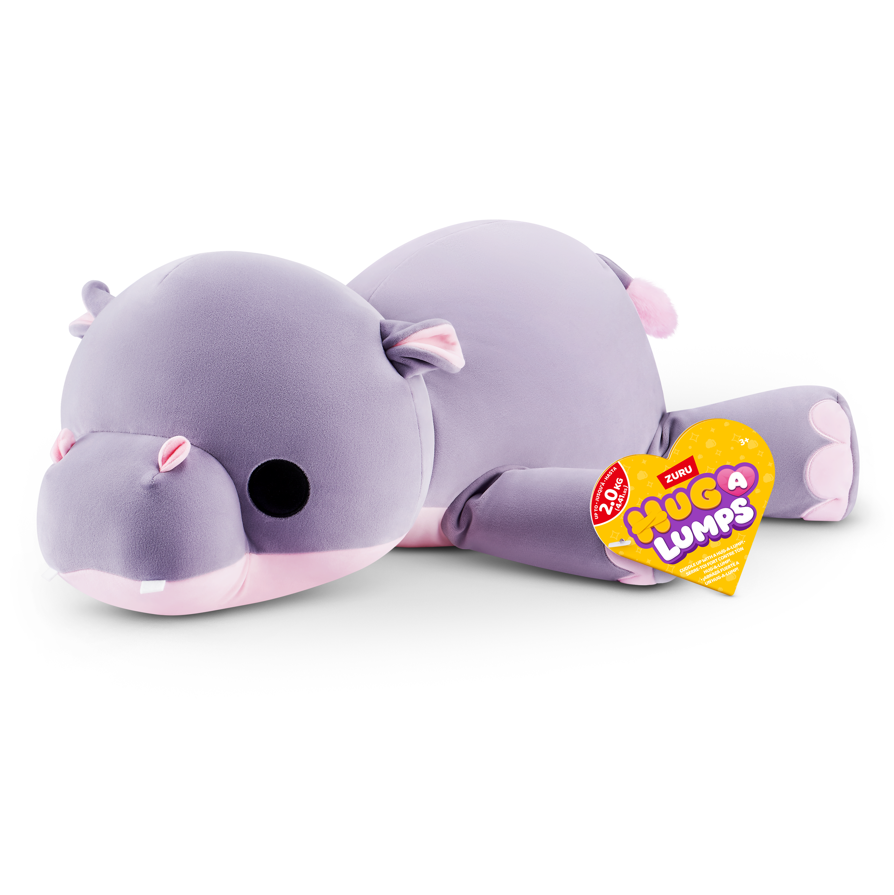 ZURU Hug A Lumps Large Weighted Plush S2 - Harley The Hippo