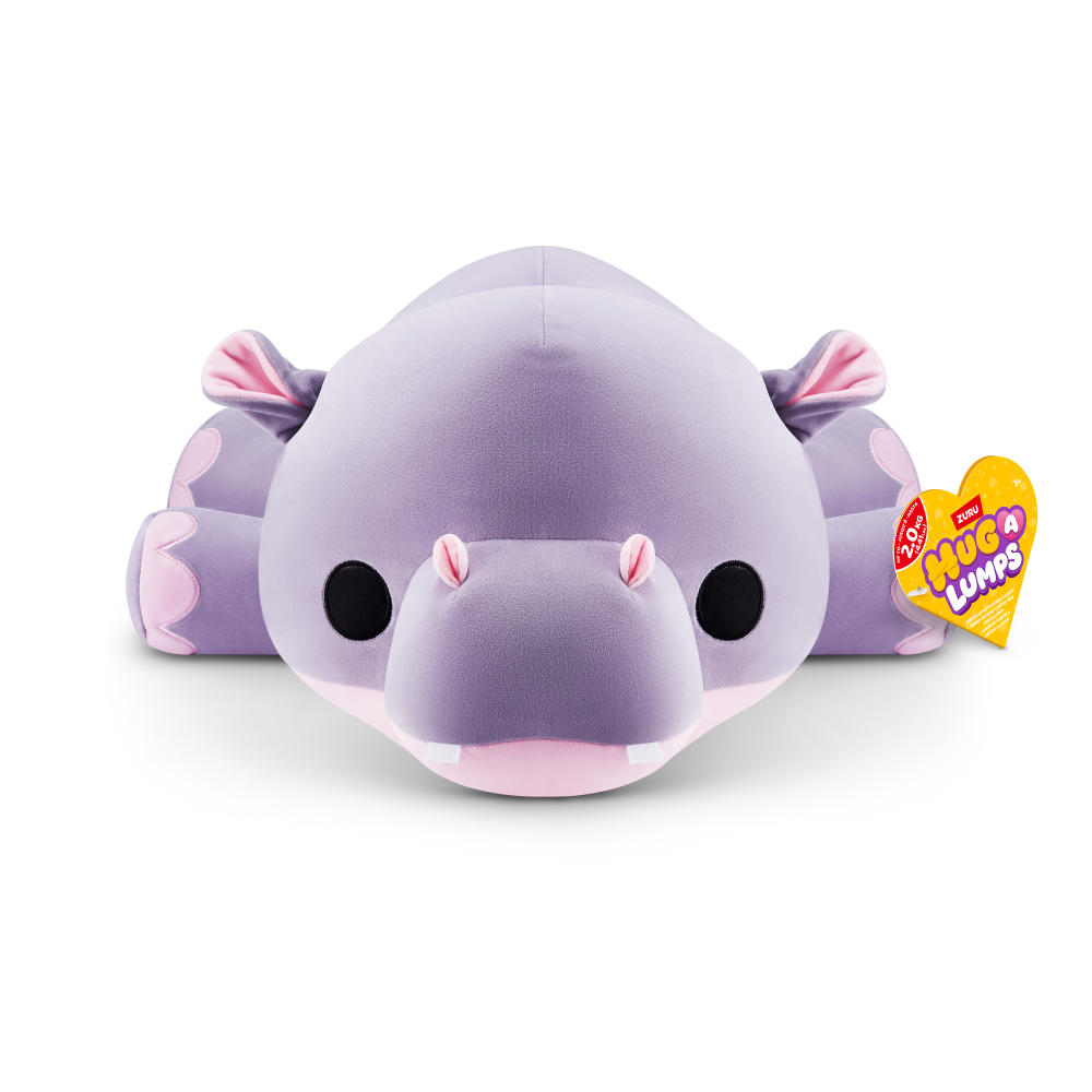 ZURU Hug A Lumps Large Weighted Plush S2 - Harley The Hippo