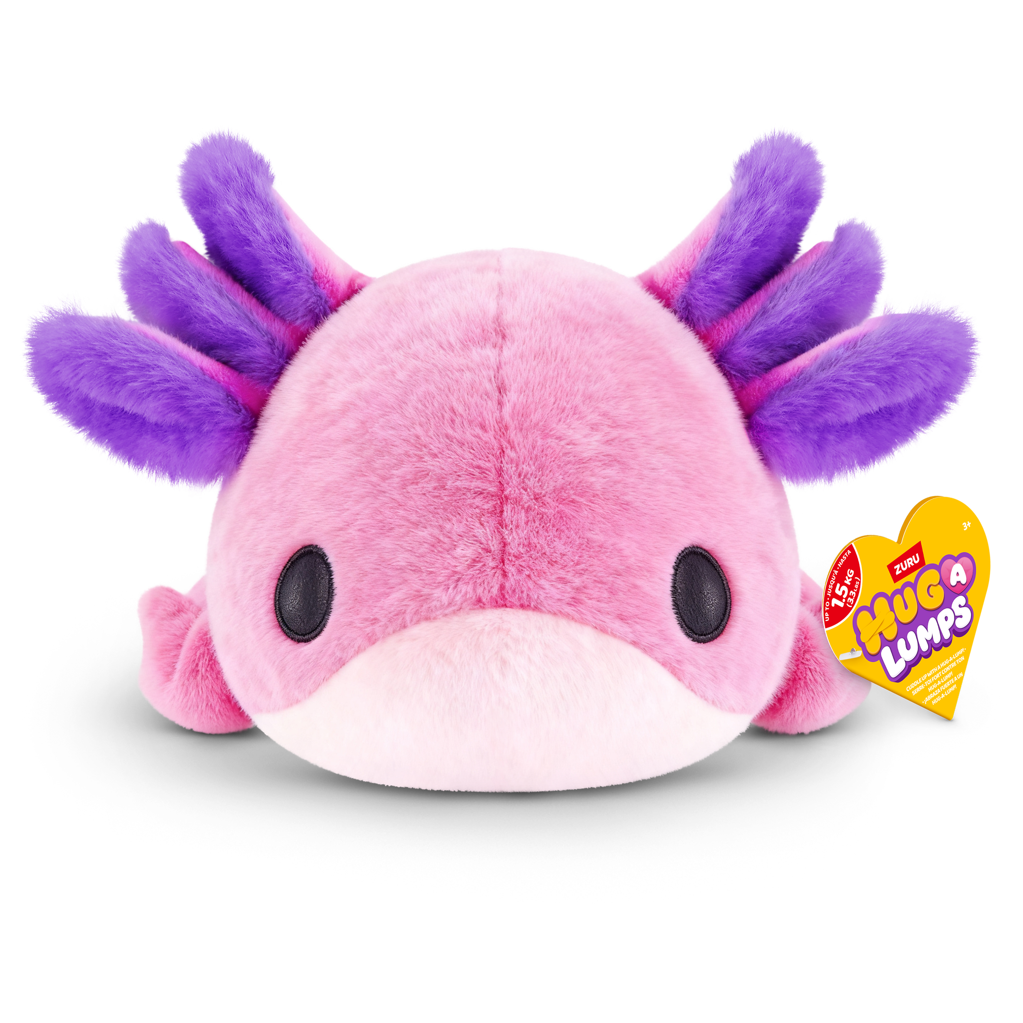 ZURU Hug A Lumps Medium Weighted Plush S2 - Ally The Axolotl