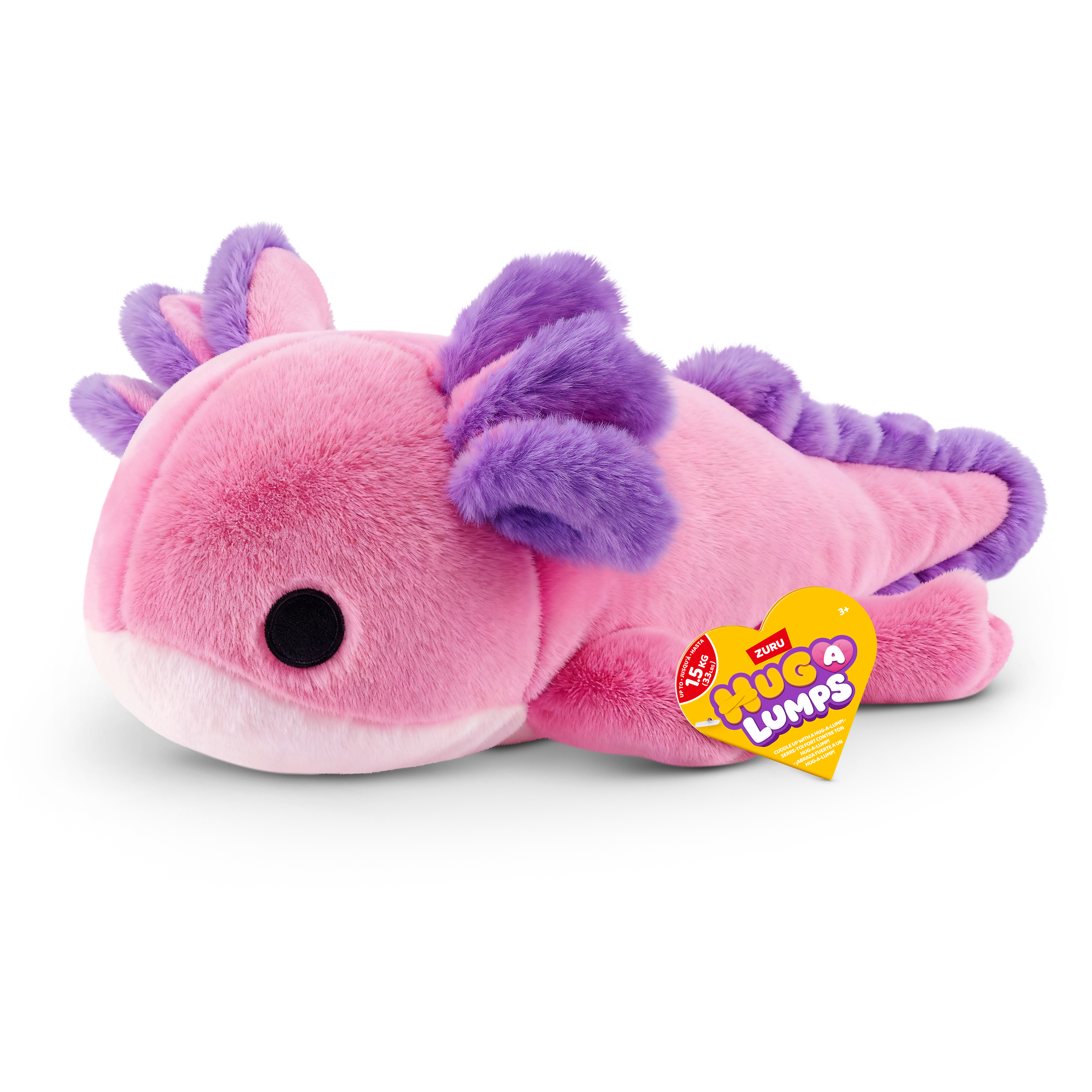 ZURU Hug A Lumps Medium Weighted Plush S2 - Ally The Axolotl