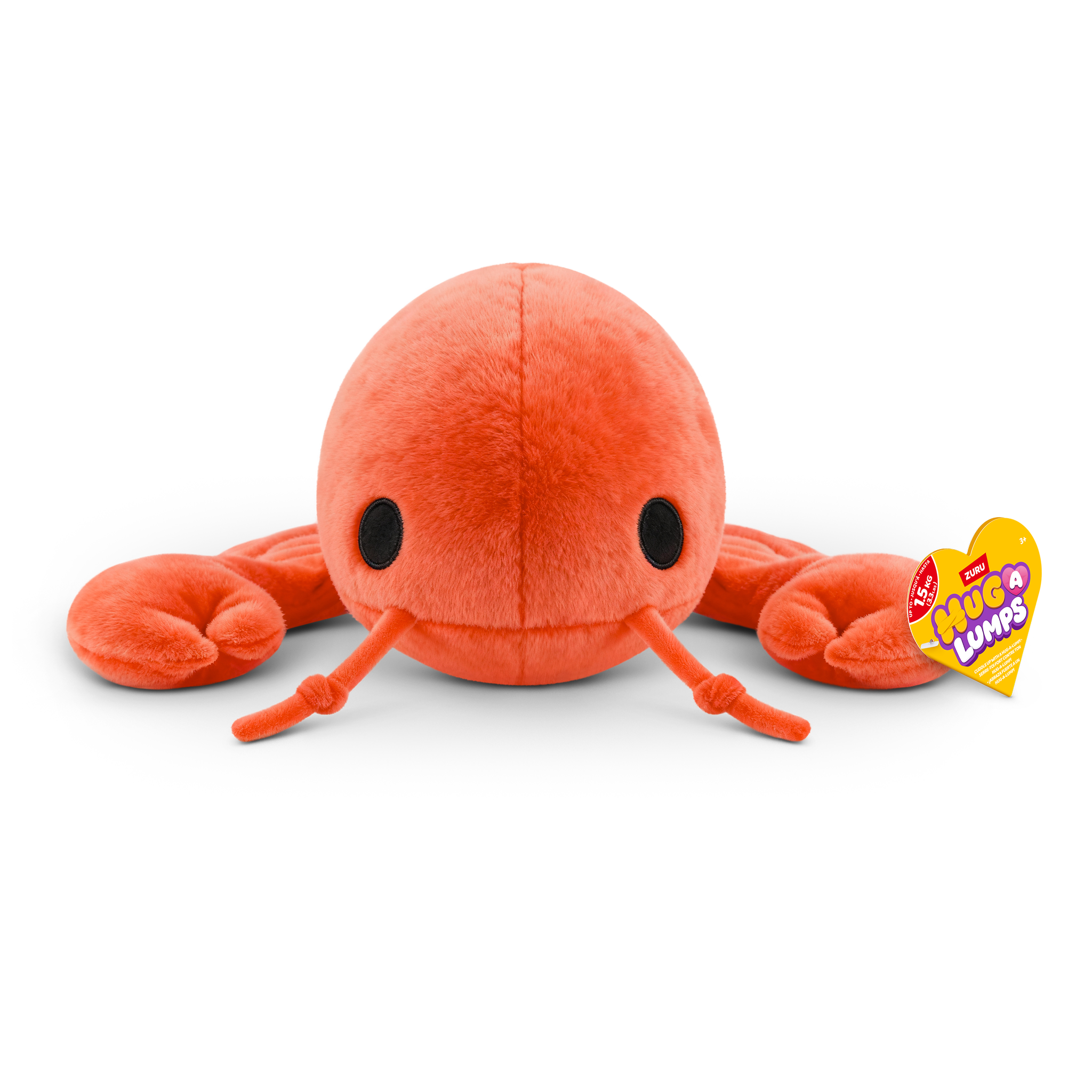ZURU Hug A Lumps Medium Weighted Plush S2 - Lenny The Lobster