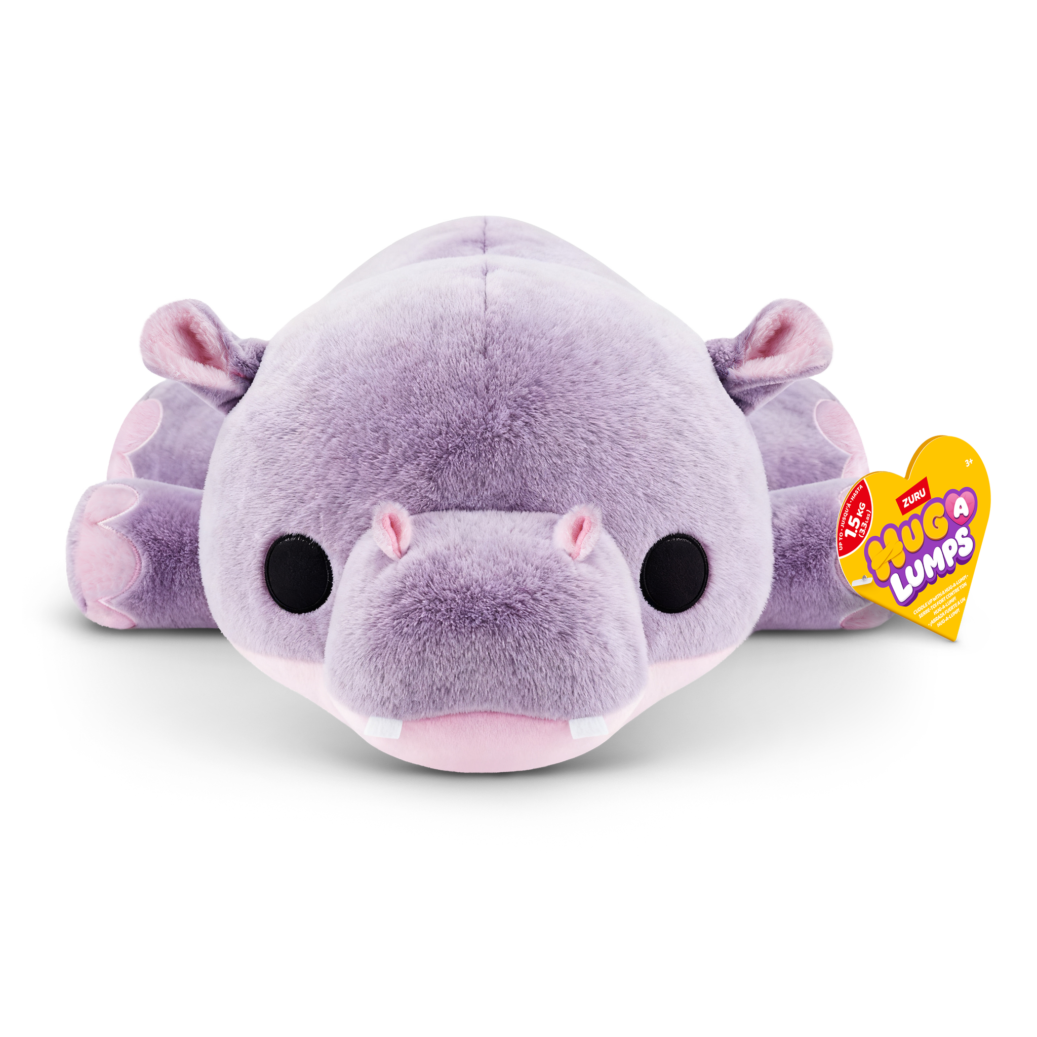 ZURU Hug A Lumps Medium Weighted Plush S2 - Harley The Hippo
