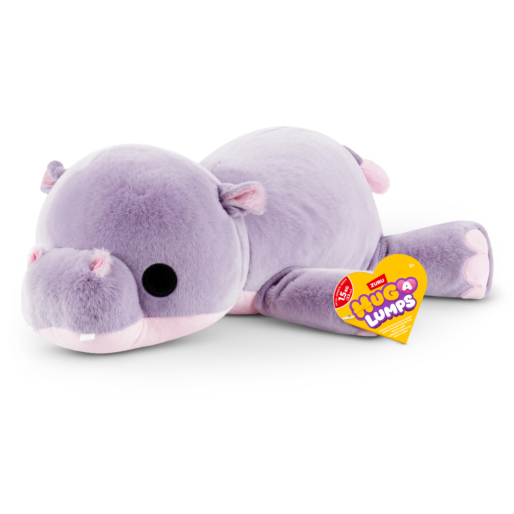 ZURU Hug A Lumps Medium Weighted Plush S2 - Harley The Hippo