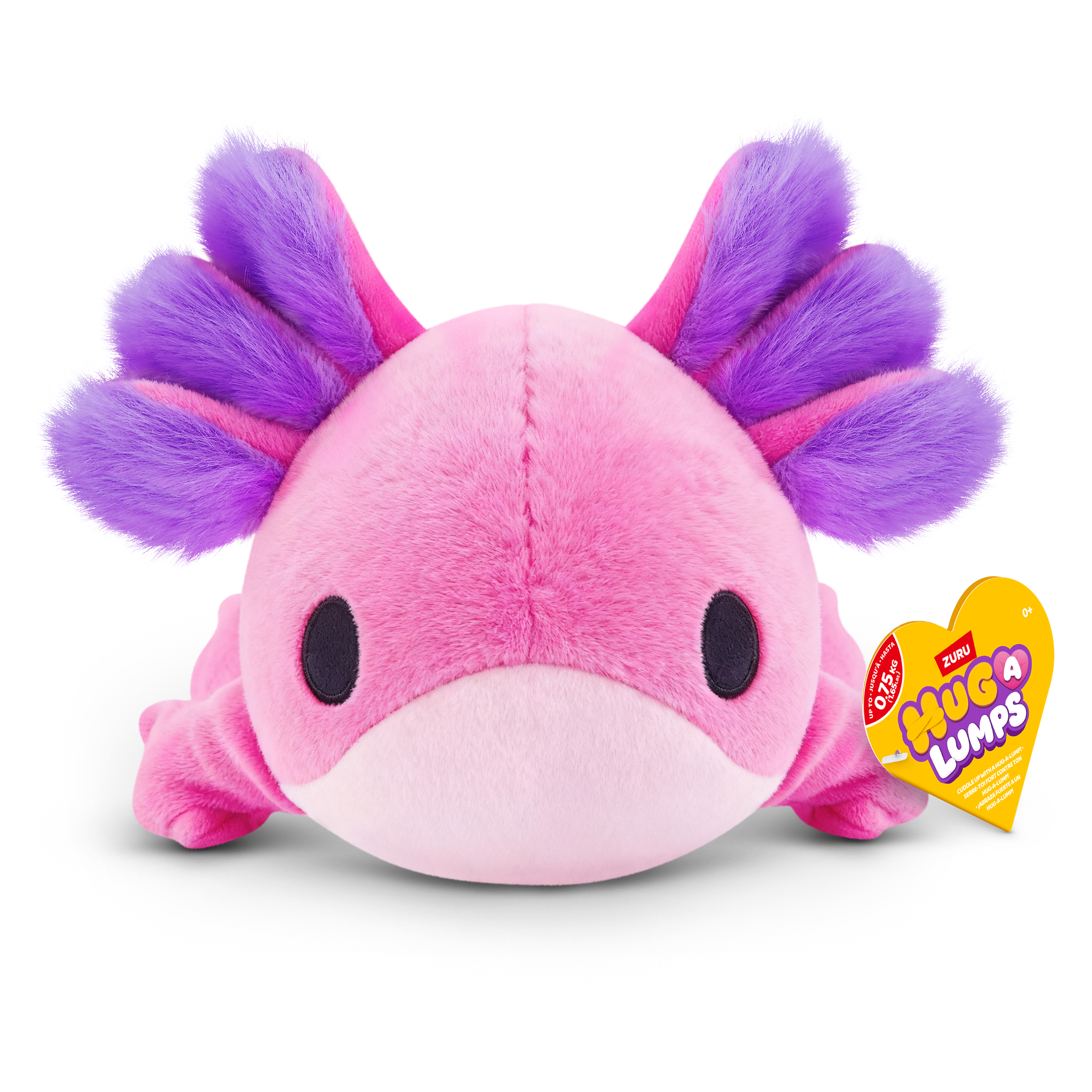 ZURU Hug A Lumps Small Weighted Plush S2 - Ally The Axolotl
