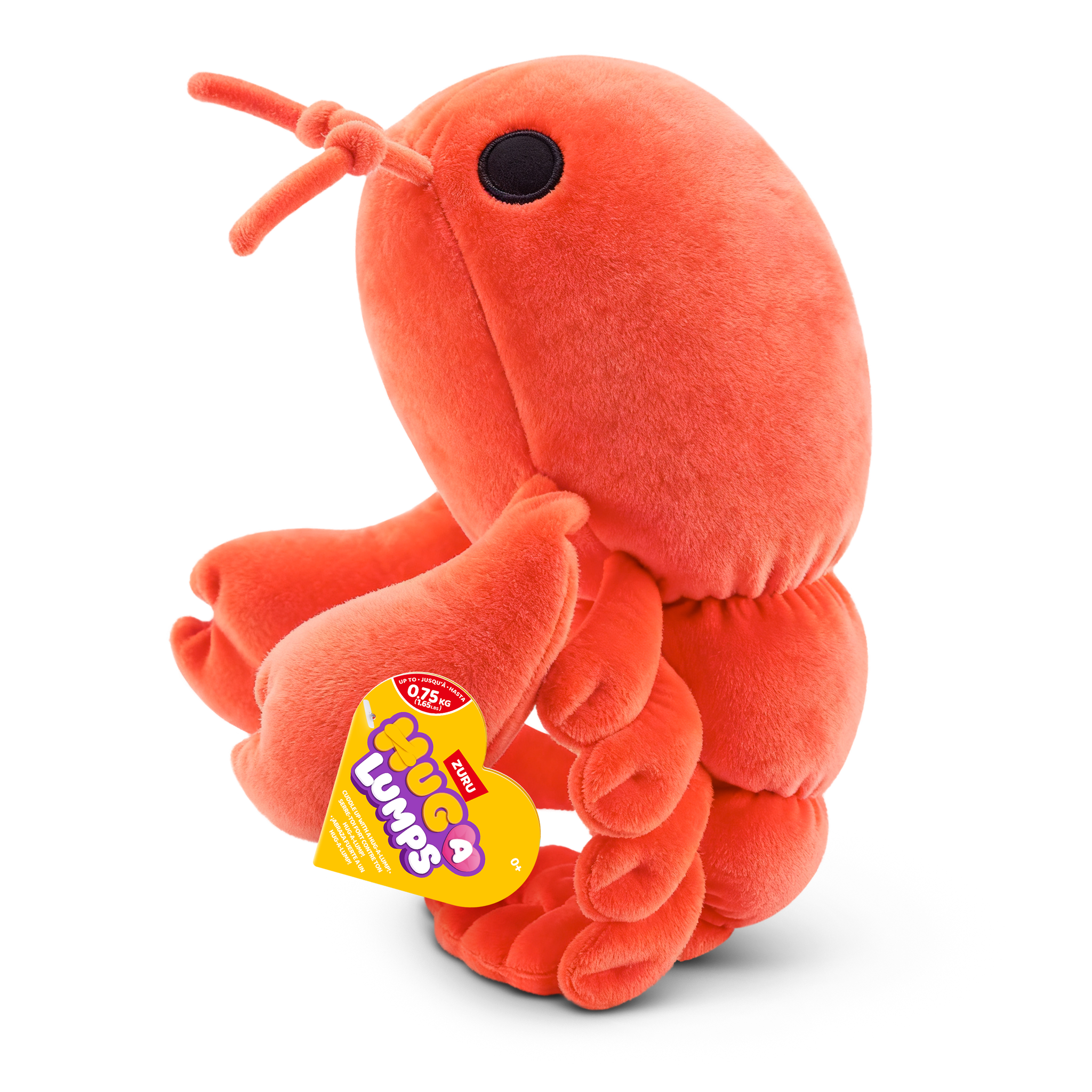 ZURU Hug A Lumps Small Weighted Plush S2 - Lenny The Lobster