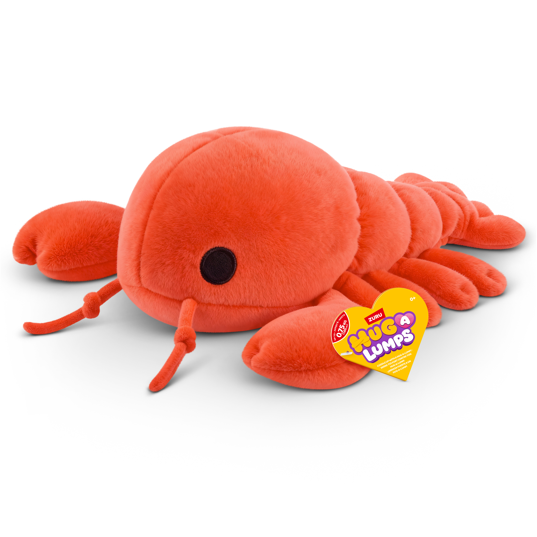 ZURU Hug A Lumps Small Weighted Plush S2 - Lenny The Lobster