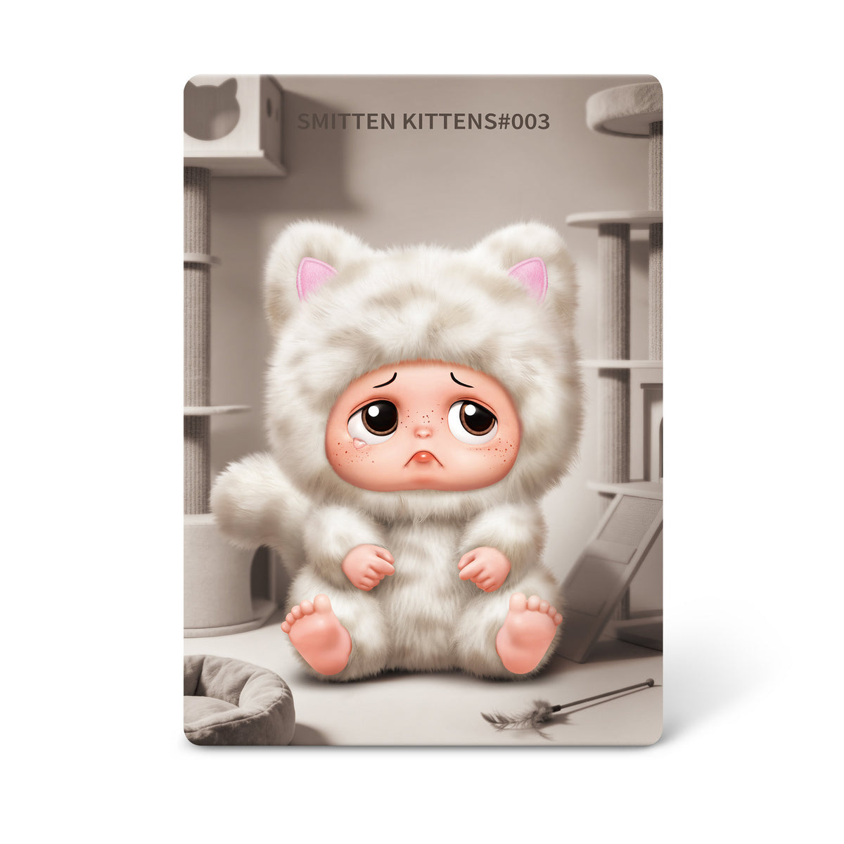 Star Box Sad Baby Kittens Bag Charm Blind Box